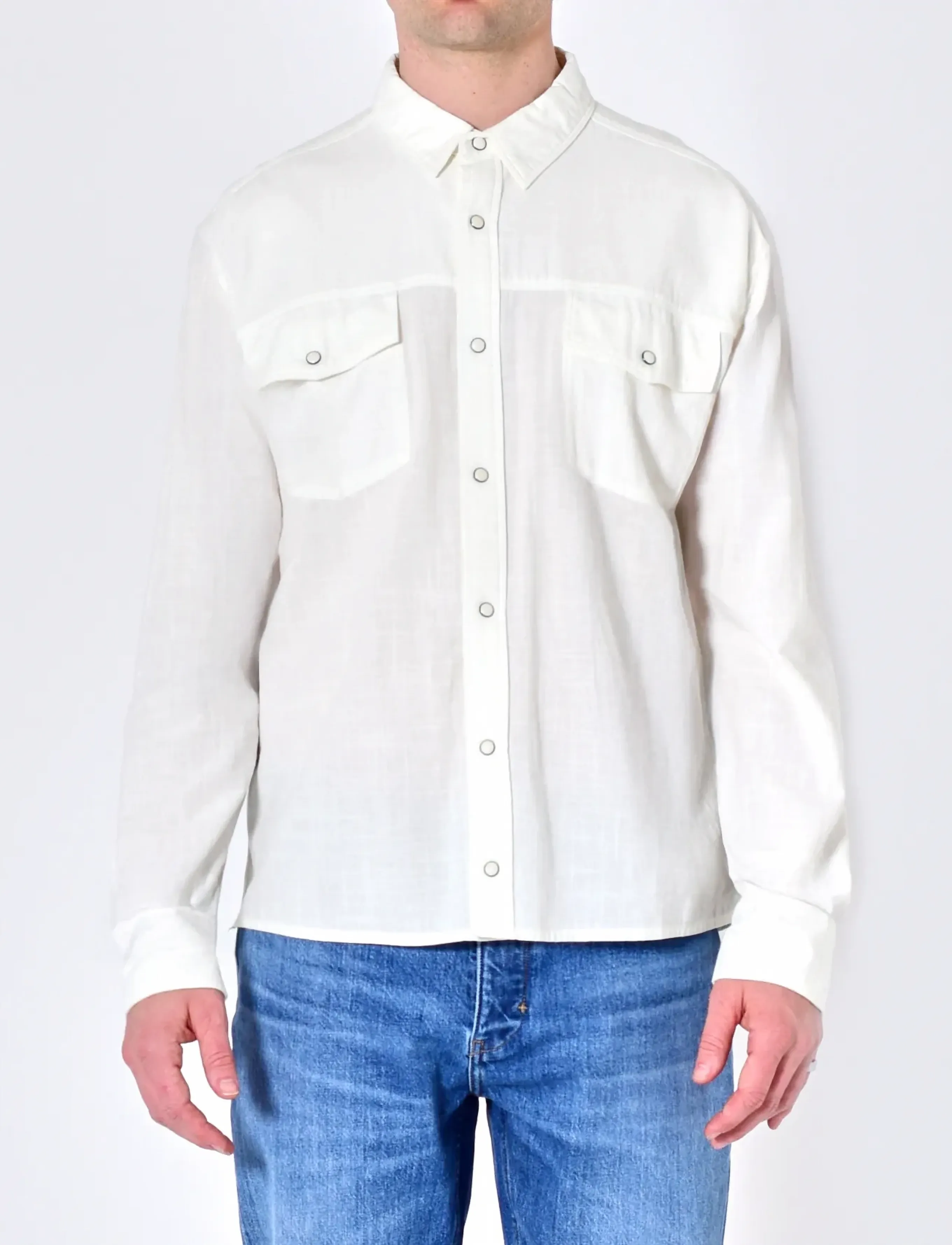 NEUW COTTON OVERSHIRTWHITE - NEUW - WHITE / white