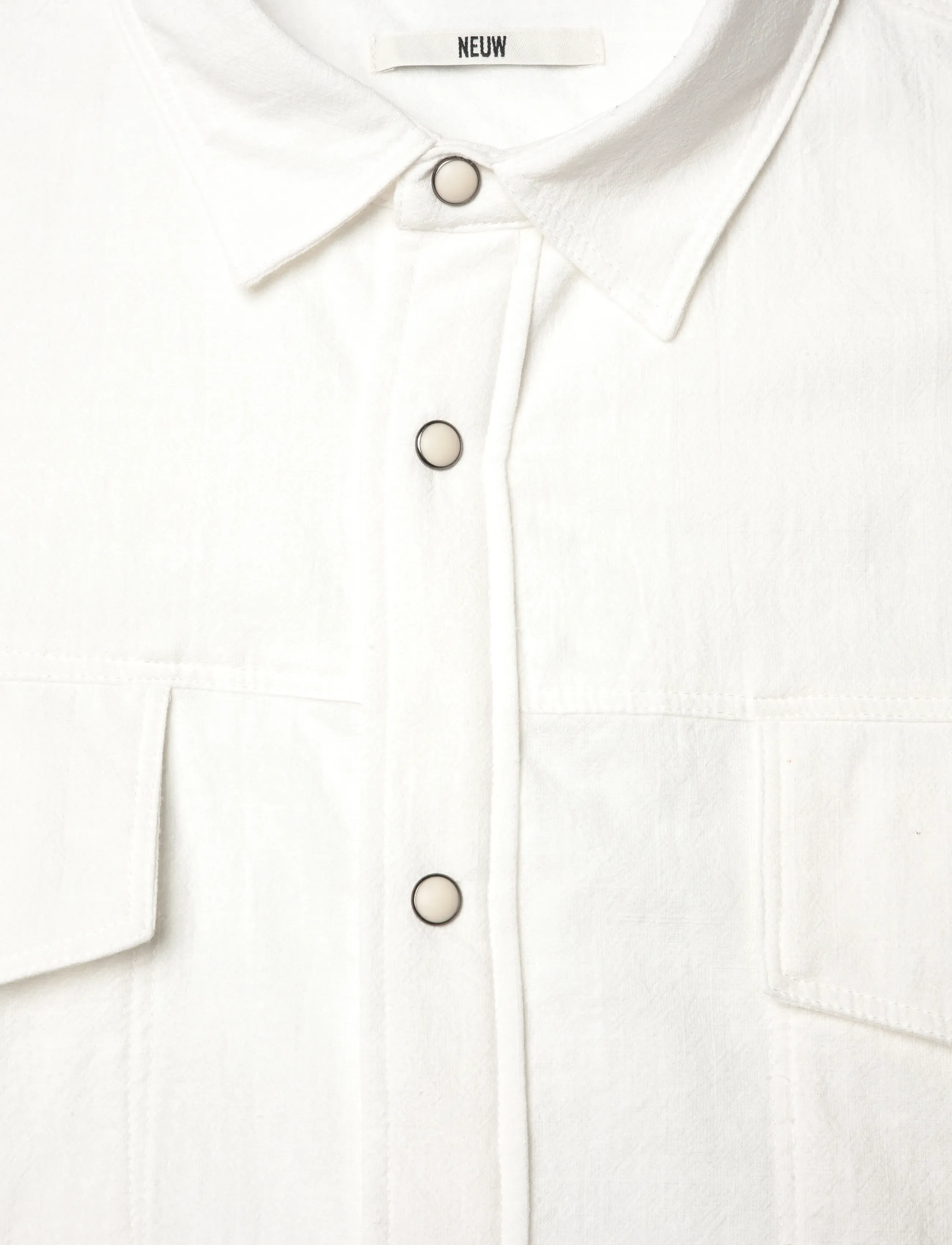 NEUW - COTTON OVERSHIRTWHITE - mænd - white - 5