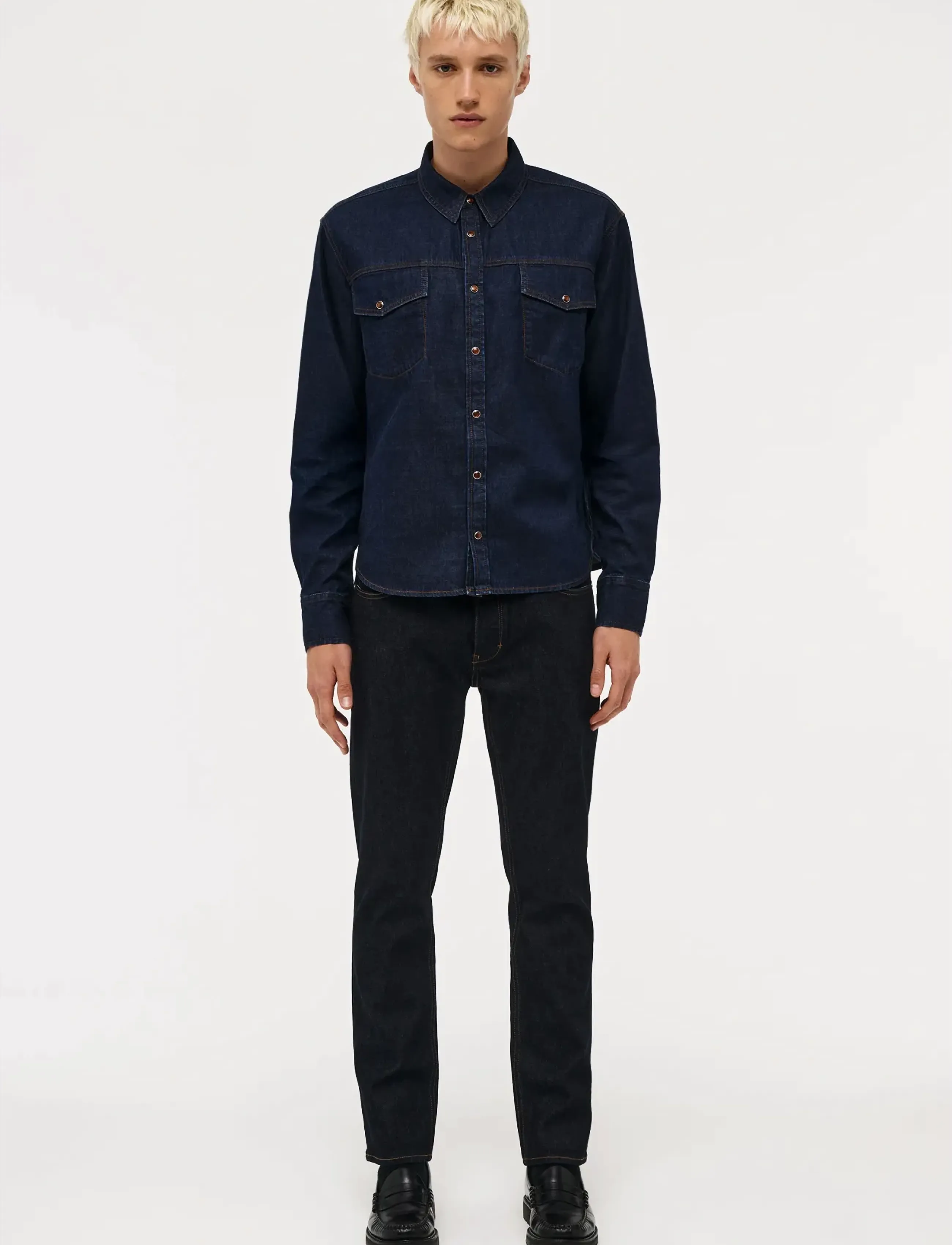 NEUW DENIM OVERSHIRTINDIGO - Denimskjorter - BLUE / navy