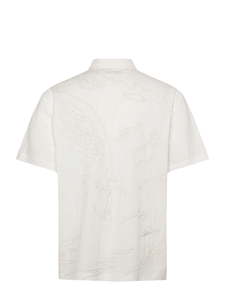 NEUW - THRACE EMBROIDERED SS SHIRTWHITE - marškiniai trumpomis rankovėmis - white - 2