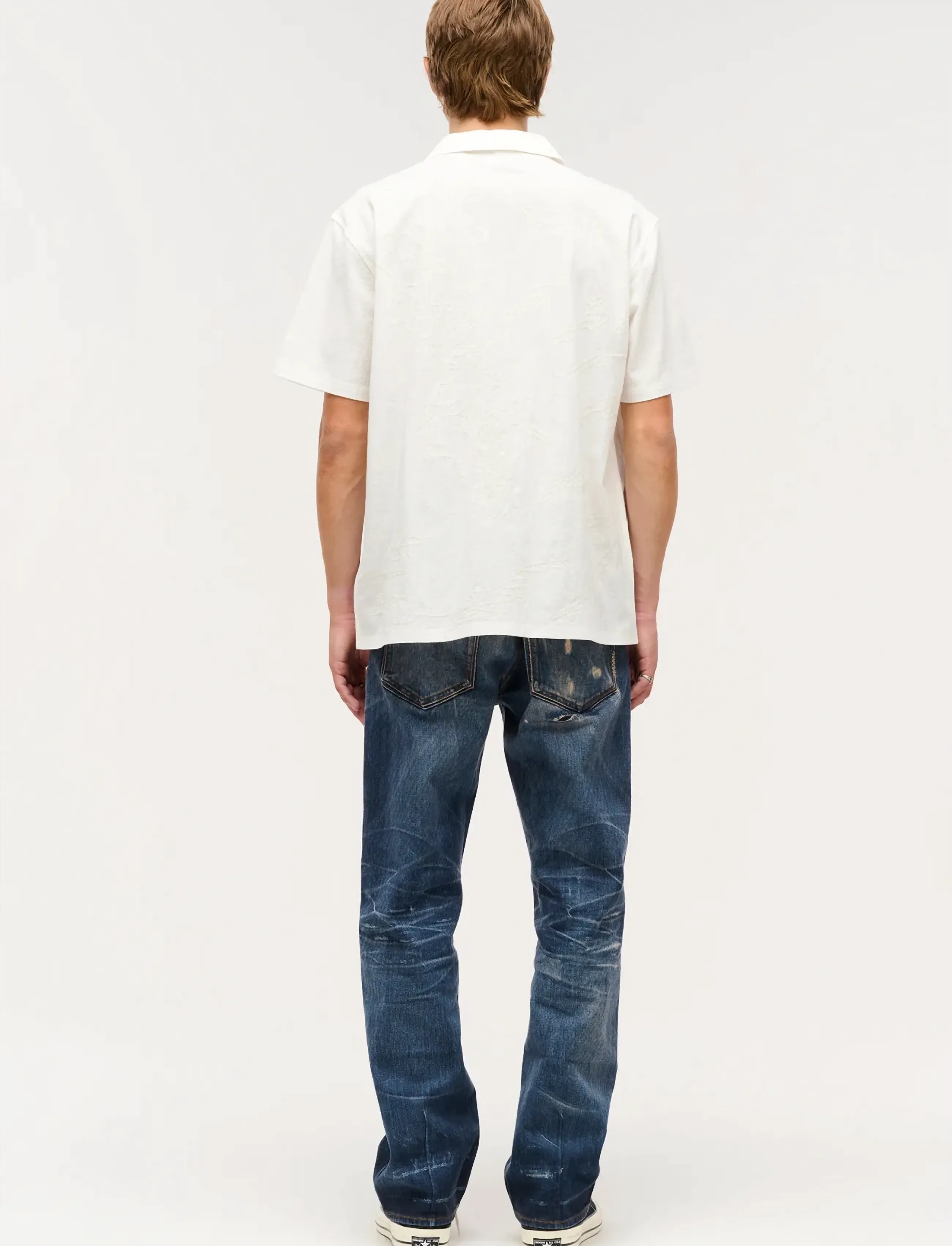 NEUW - THRACE EMBROIDERED SS SHIRTWHITE - marškiniai trumpomis rankovėmis - white - 5