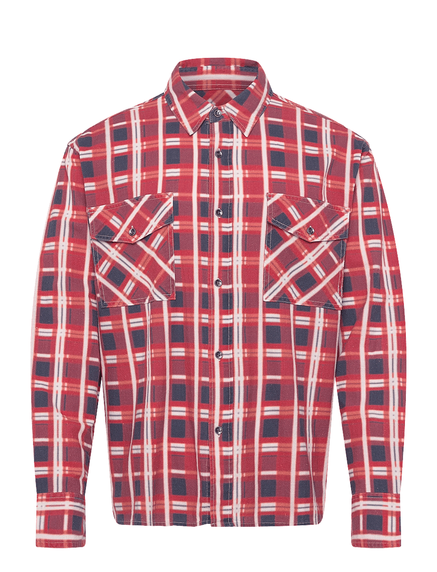 NEUW - PRINTED CHECK UTILITY SHIRTCARMINE - karierte hemden - multi - 1