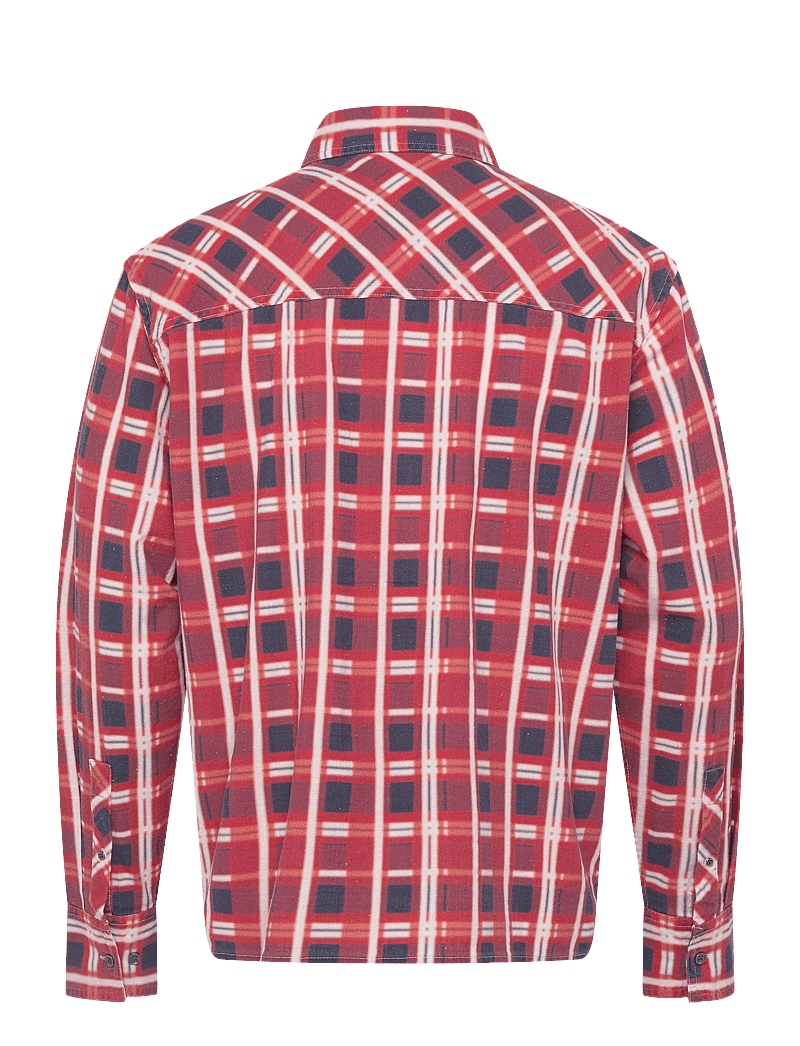 NEUW - PRINTED CHECK UTILITY SHIRTCARMINE - rutiga skjortor - multi - 2