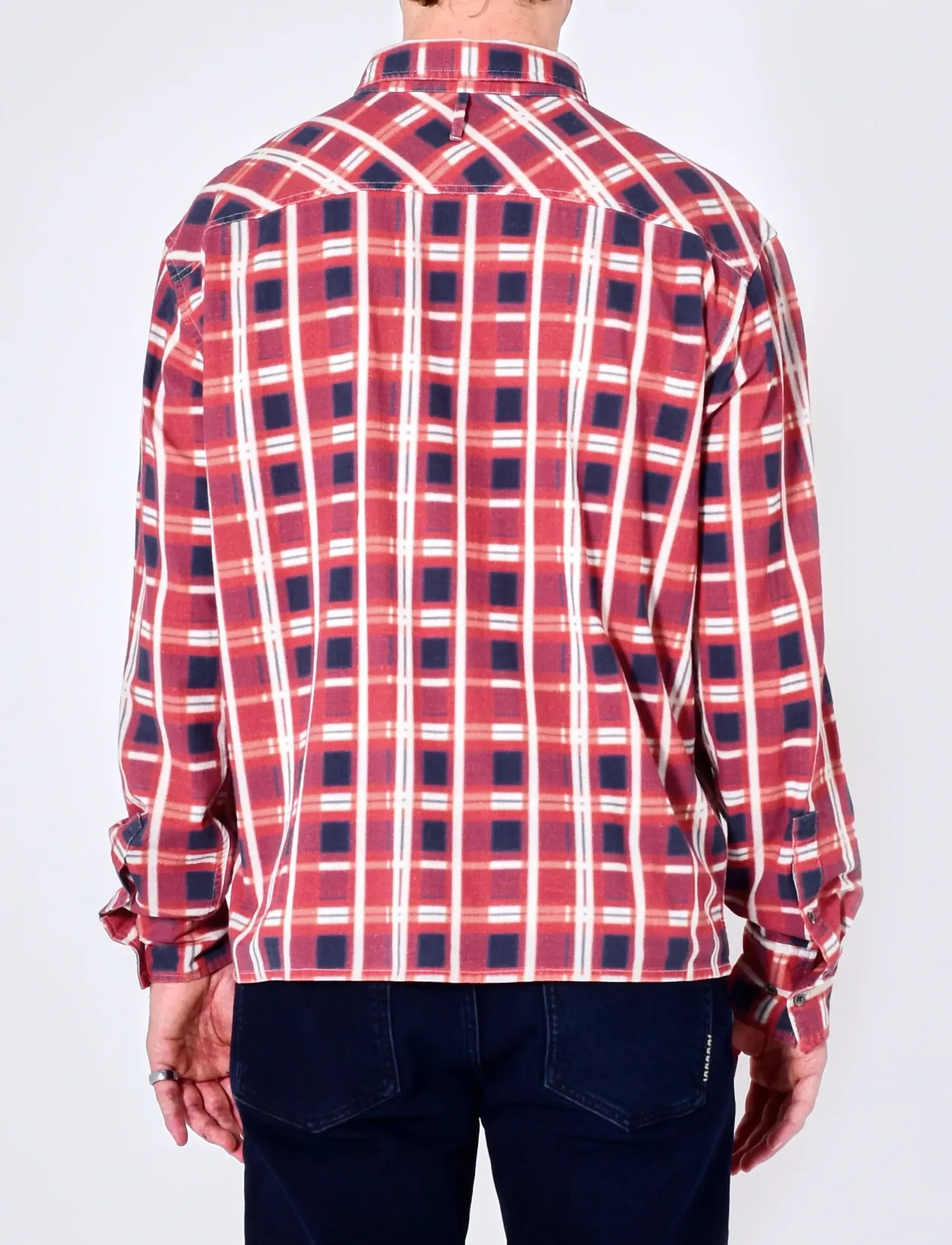 NEUW - PRINTED CHECK UTILITY SHIRTCARMINE - checkered shirts - multi - 4