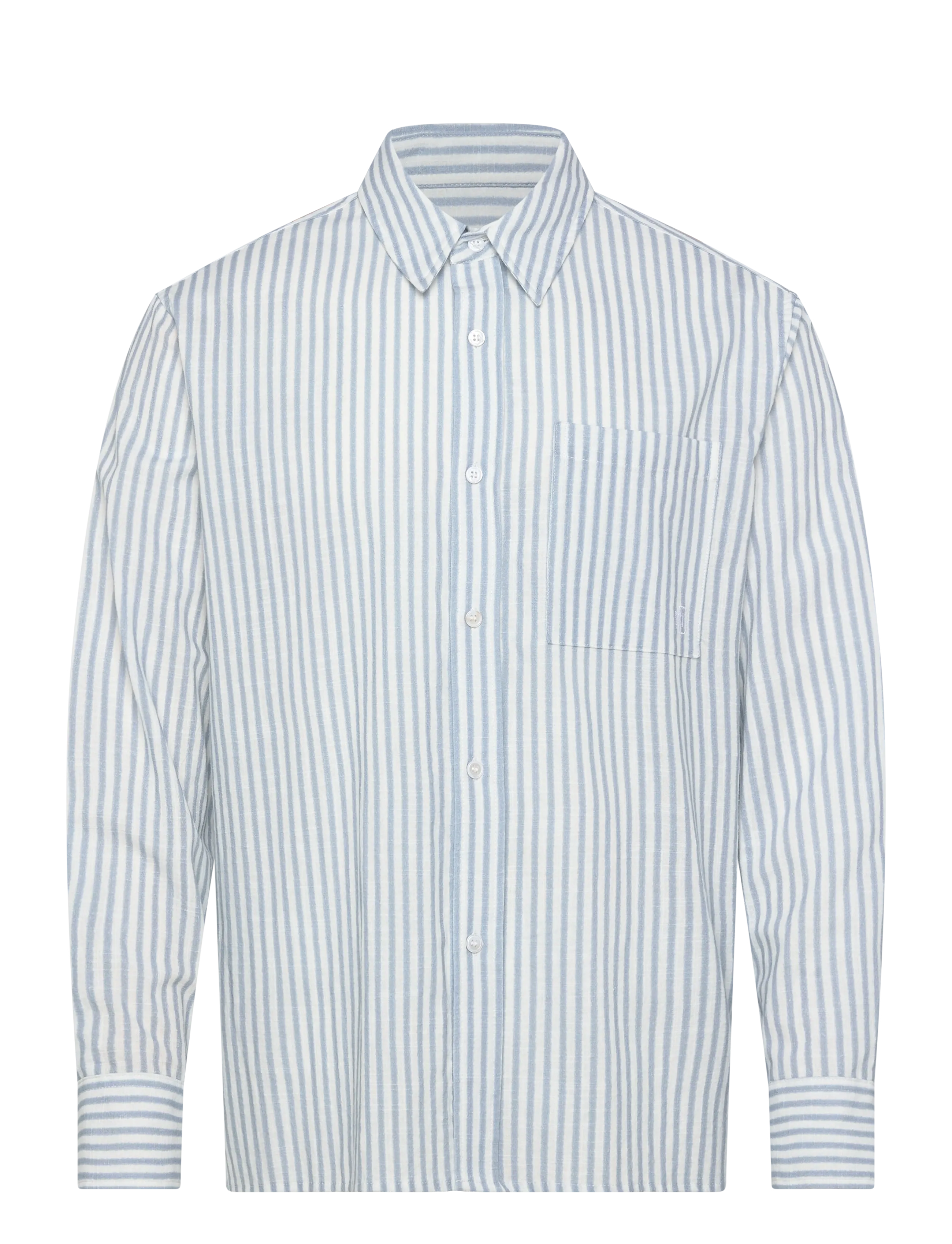 NEUW BLURRED STRIPE LS SHIRT OXFORD BLUE - NEUW - BLUE / blue