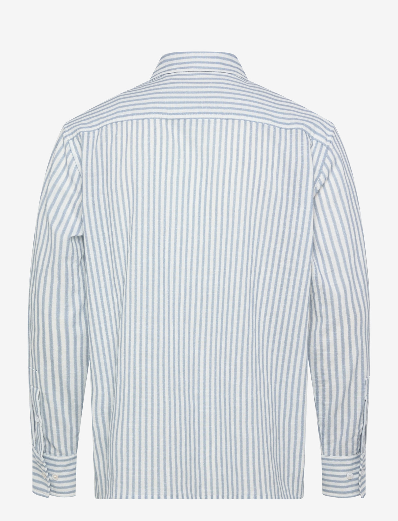 NEUW - BLURRED STRIPE LS SHIRT OXFORD BLUE - striped shirts - blue - 2