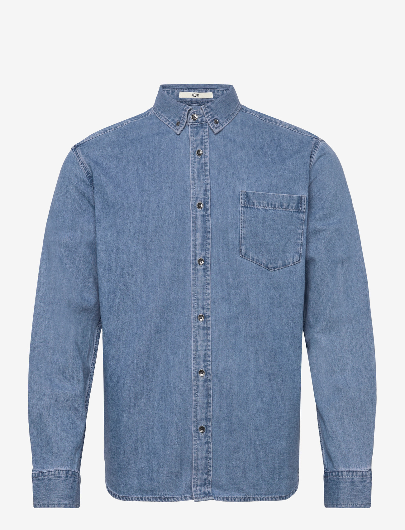 NEUW - REGULAR FIT DENIM SHIRTMID INDIGO - denim shirts - blue - 1