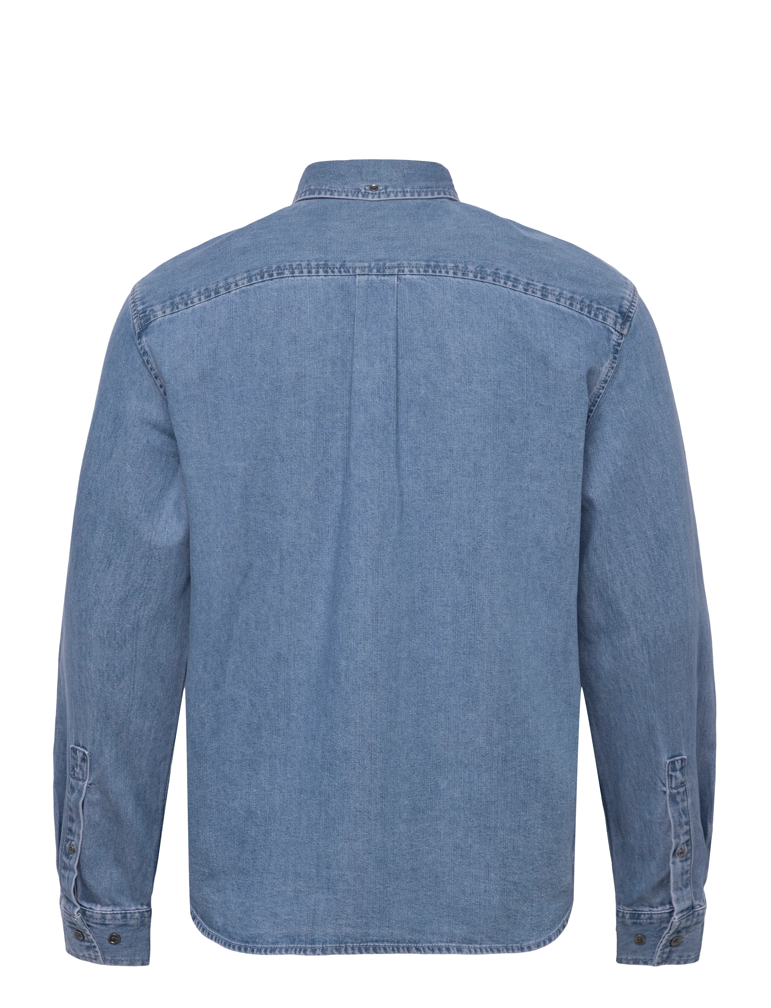 NEUW - REGULAR FIT DENIM SHIRTMID INDIGO - jeansskjortor - blue - 2