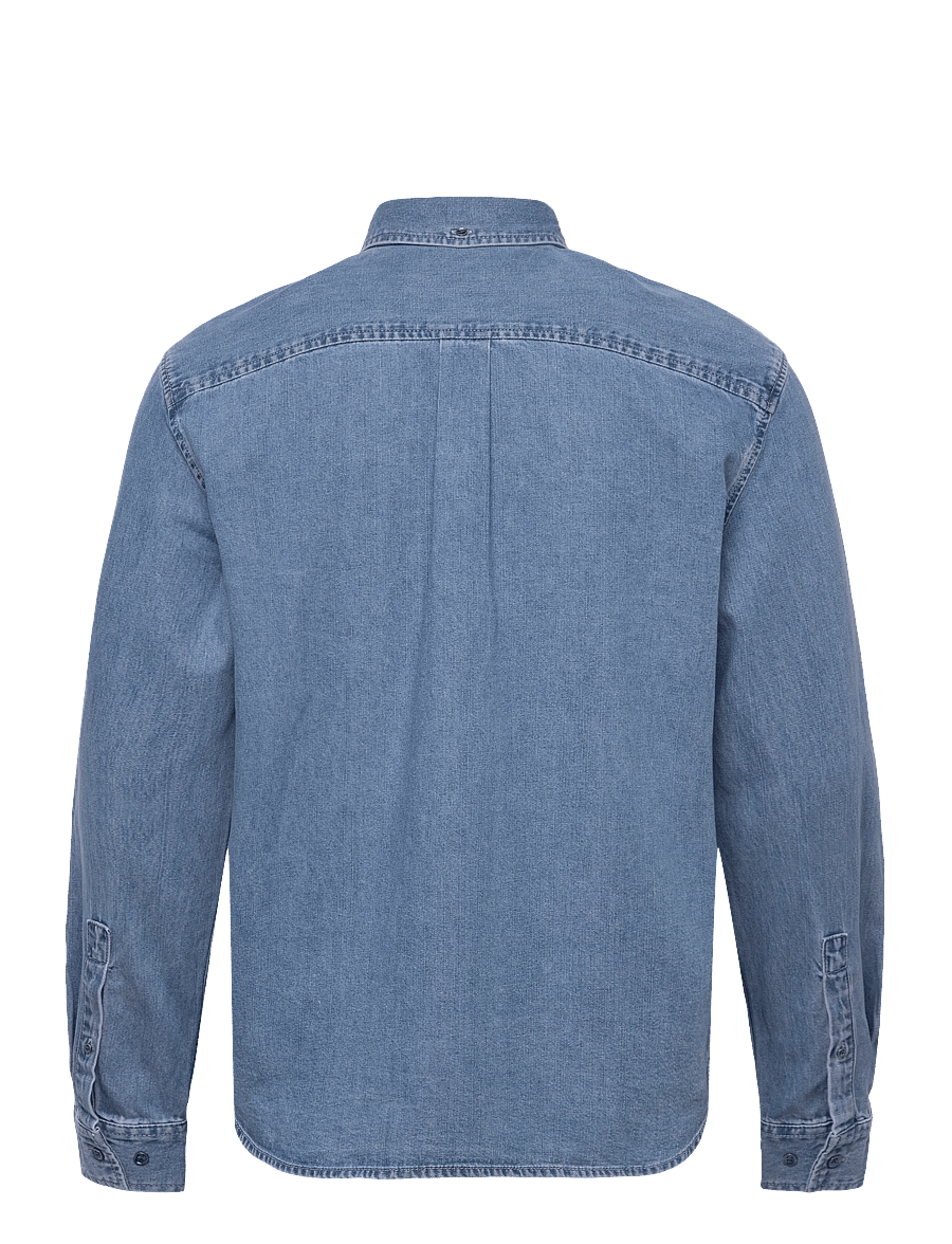 NEUW - REGULAR FIT DENIM SHIRTMID INDIGO - denimskjorter - blue - 2