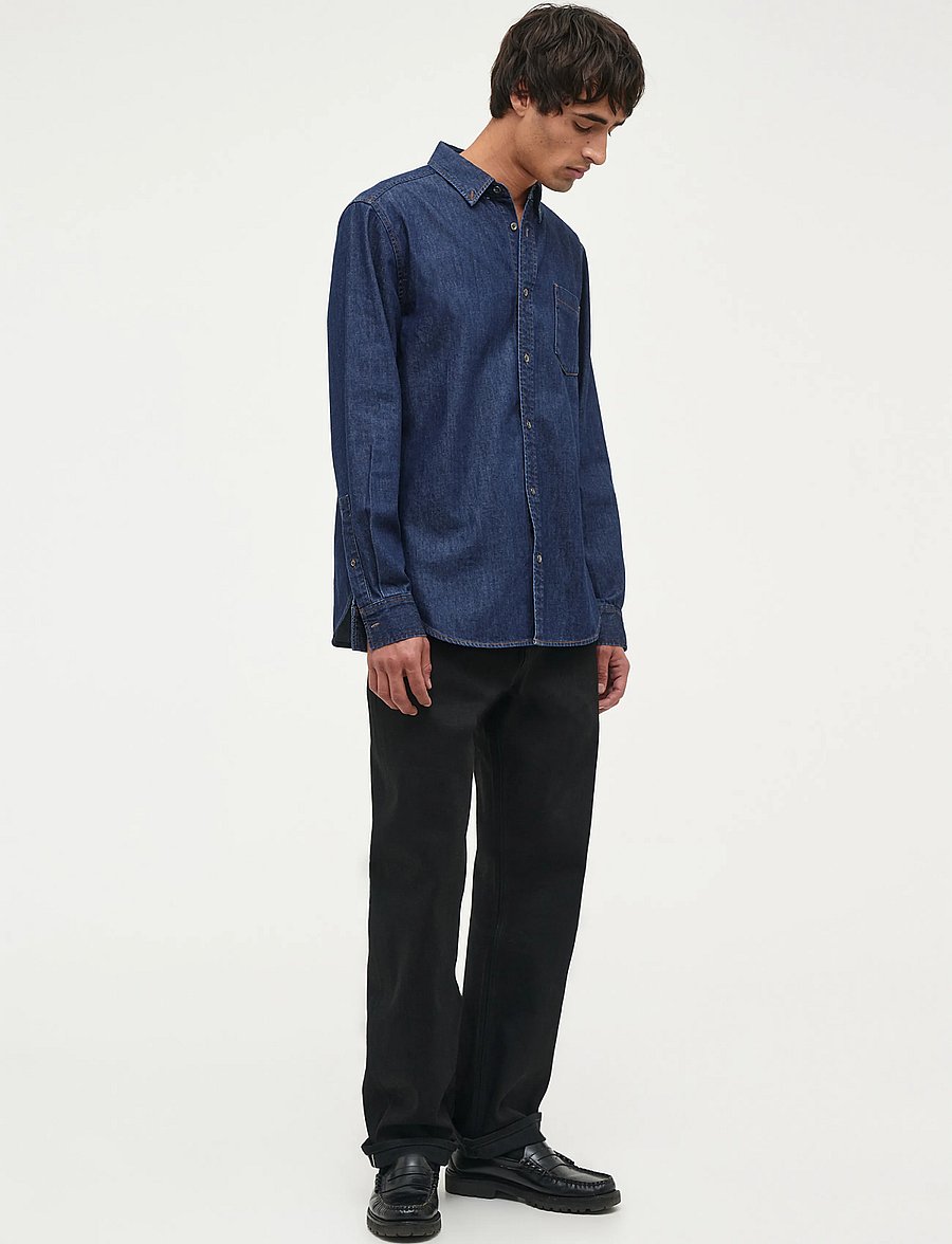 NEUW - LIAM RELAXED BLACK SELVEDGESELVEDGE JET BLACK - weite jeans - black - 3