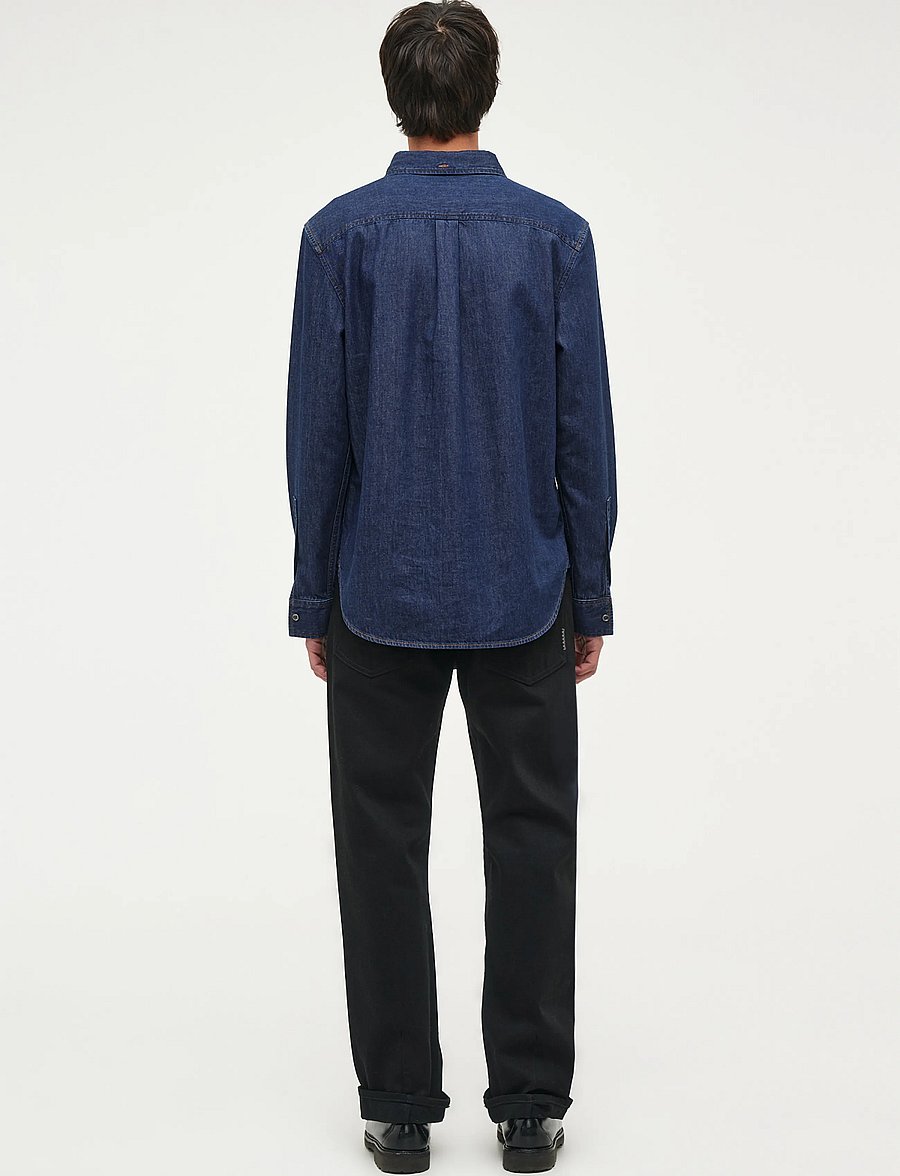 NEUW - LIAM RELAXED BLACK SELVEDGESELVEDGE JET BLACK - weite jeans - black - 4