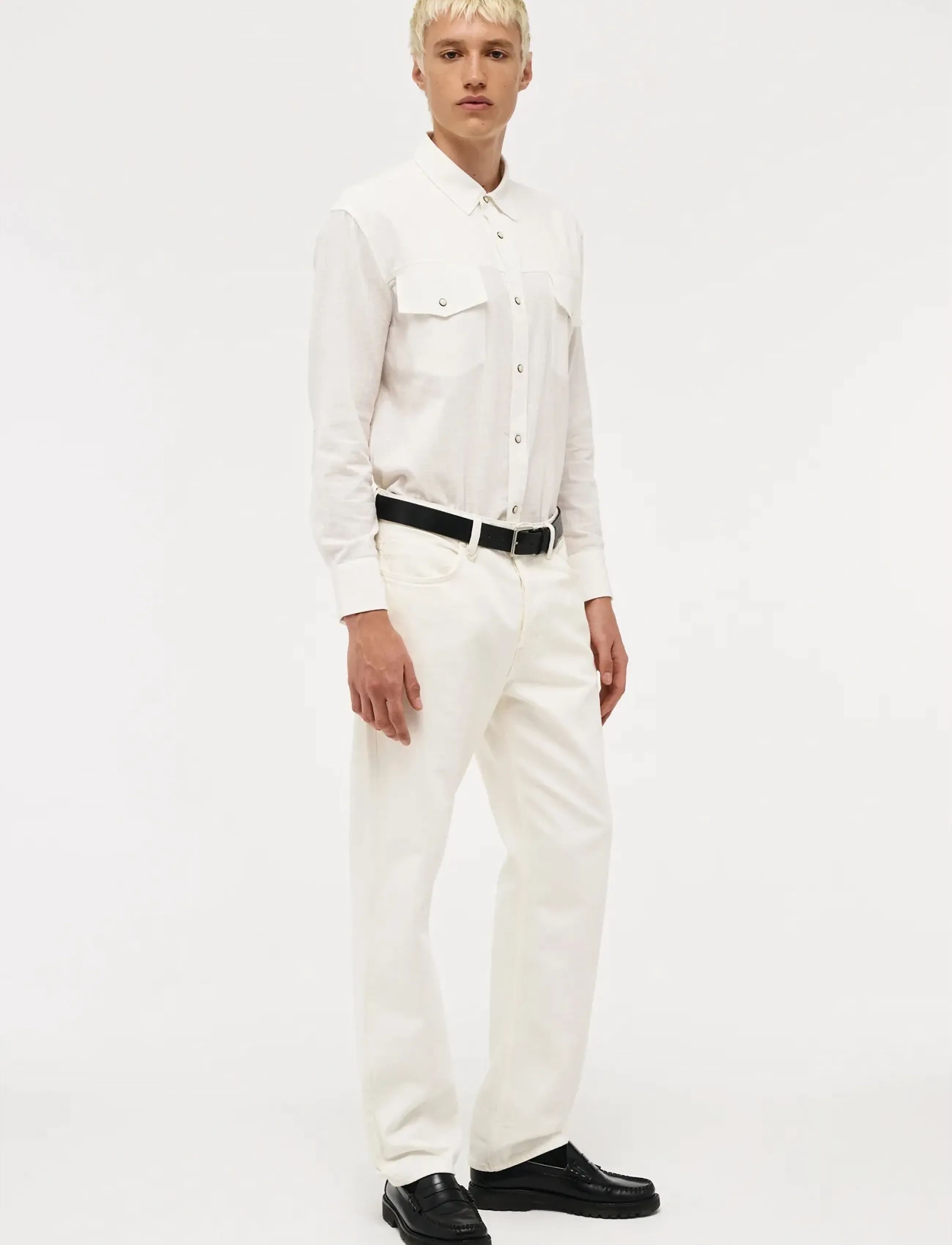 NEUW - LIAM RELAXED CHALK CHALK - loose jeans - beige - 3