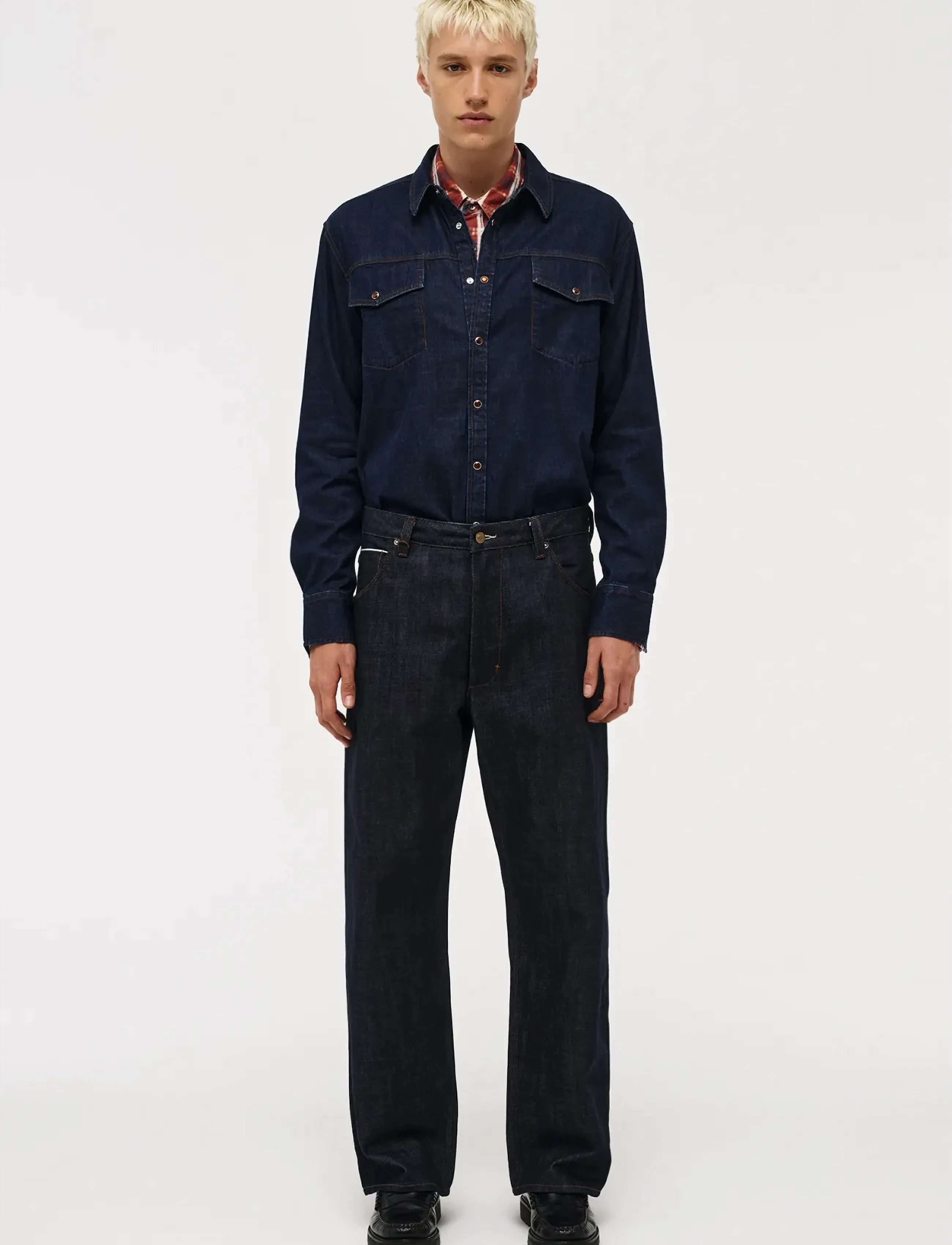 NEUW AUSTIN BAGGY RAW SELVEDGERAW SELVEDGE - Loose jeans - BLUE / navy