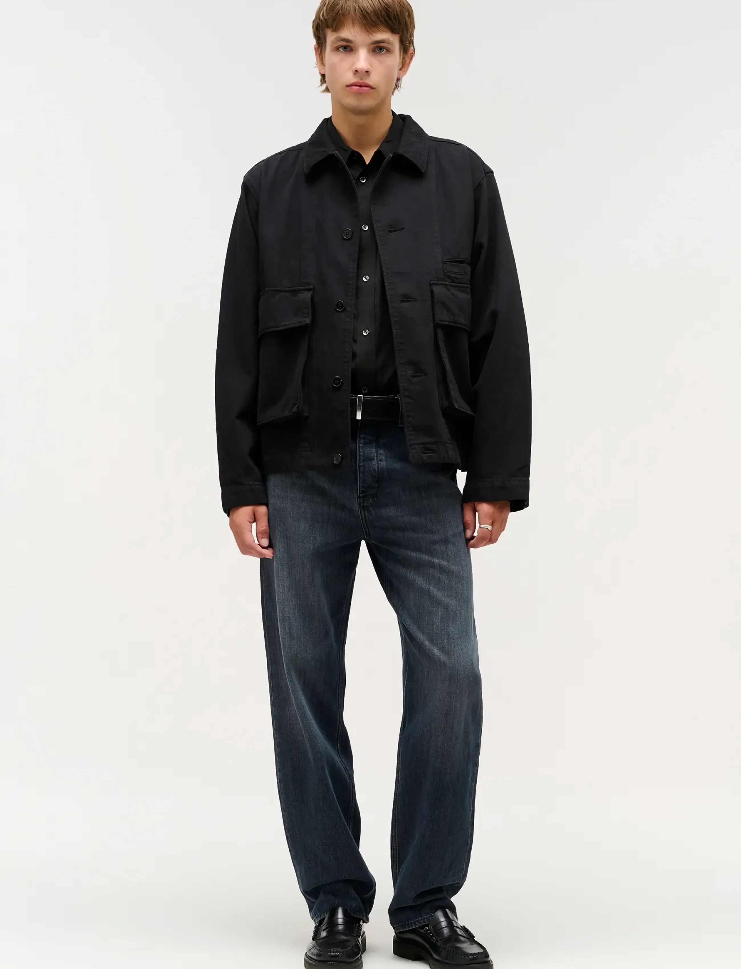 NEUW - LIAM RELAXED WILDE - weite jeans - black - 0