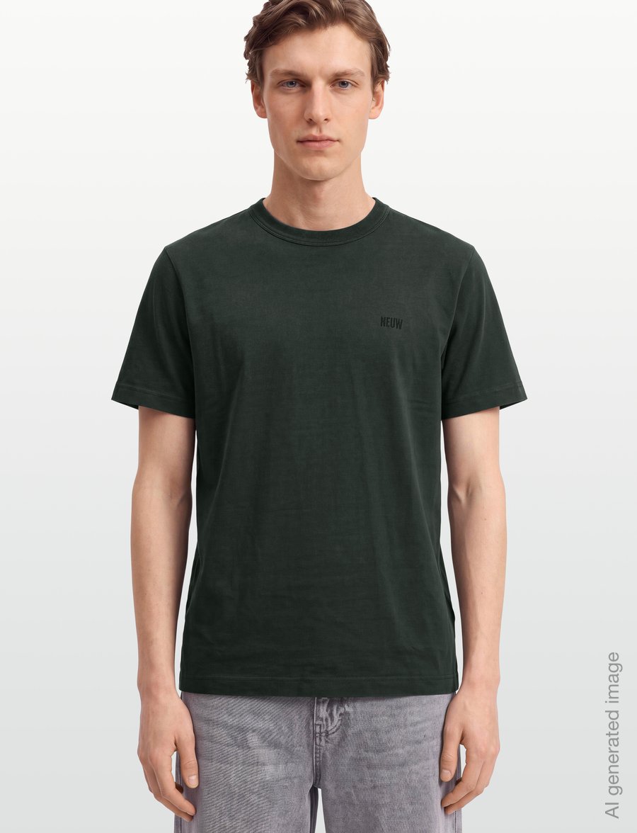 NEUW - ASTRAL TEEDARK MILITARY - kurzärmelige t-shirts - green - 3