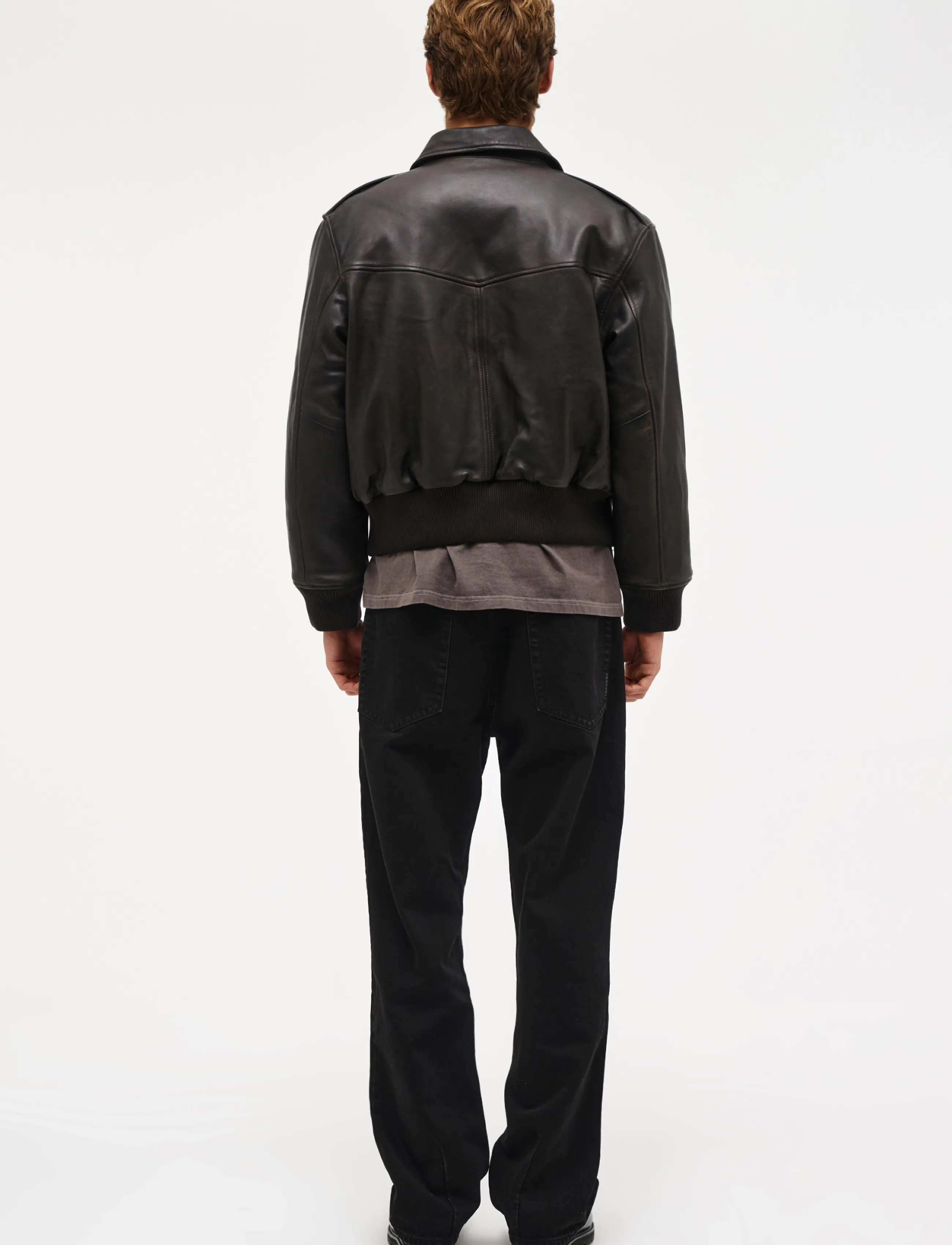 NEUW - RANGER LEATHER BOMBER BROWN - höstjackor - brown - 5