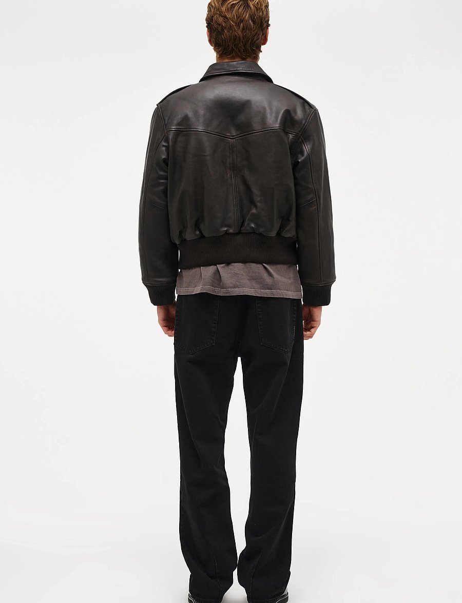 NEUW - RANGER LEATHER BOMBER BROWN - höstjackor - brown - 5