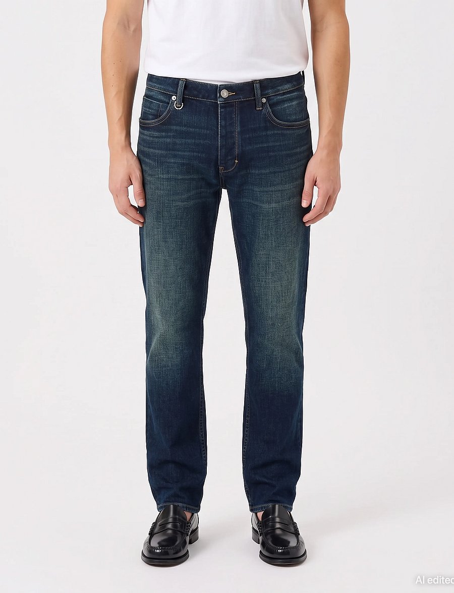 NEUW - LOU STRAIGHT MUSTANGDARK VINTAGE INDIGO - klassikalised teksad - blue - 0