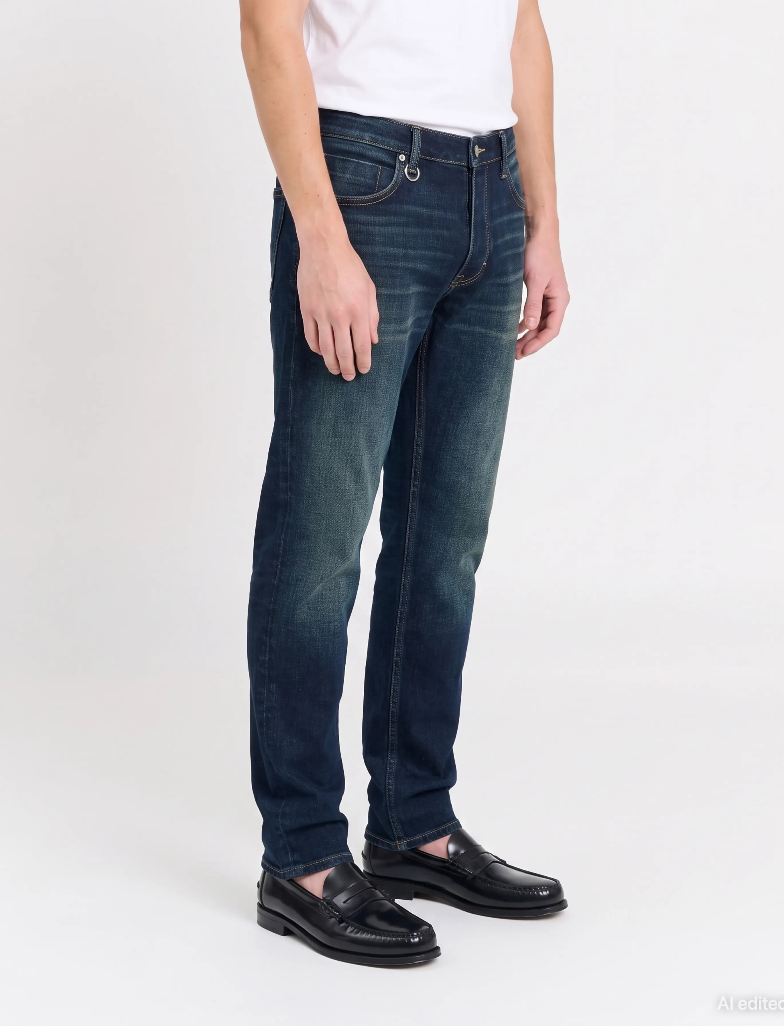 NEUW - LOU STRAIGHT MUSTANGDARK VINTAGE INDIGO - klassikalised teksad - blue - 3