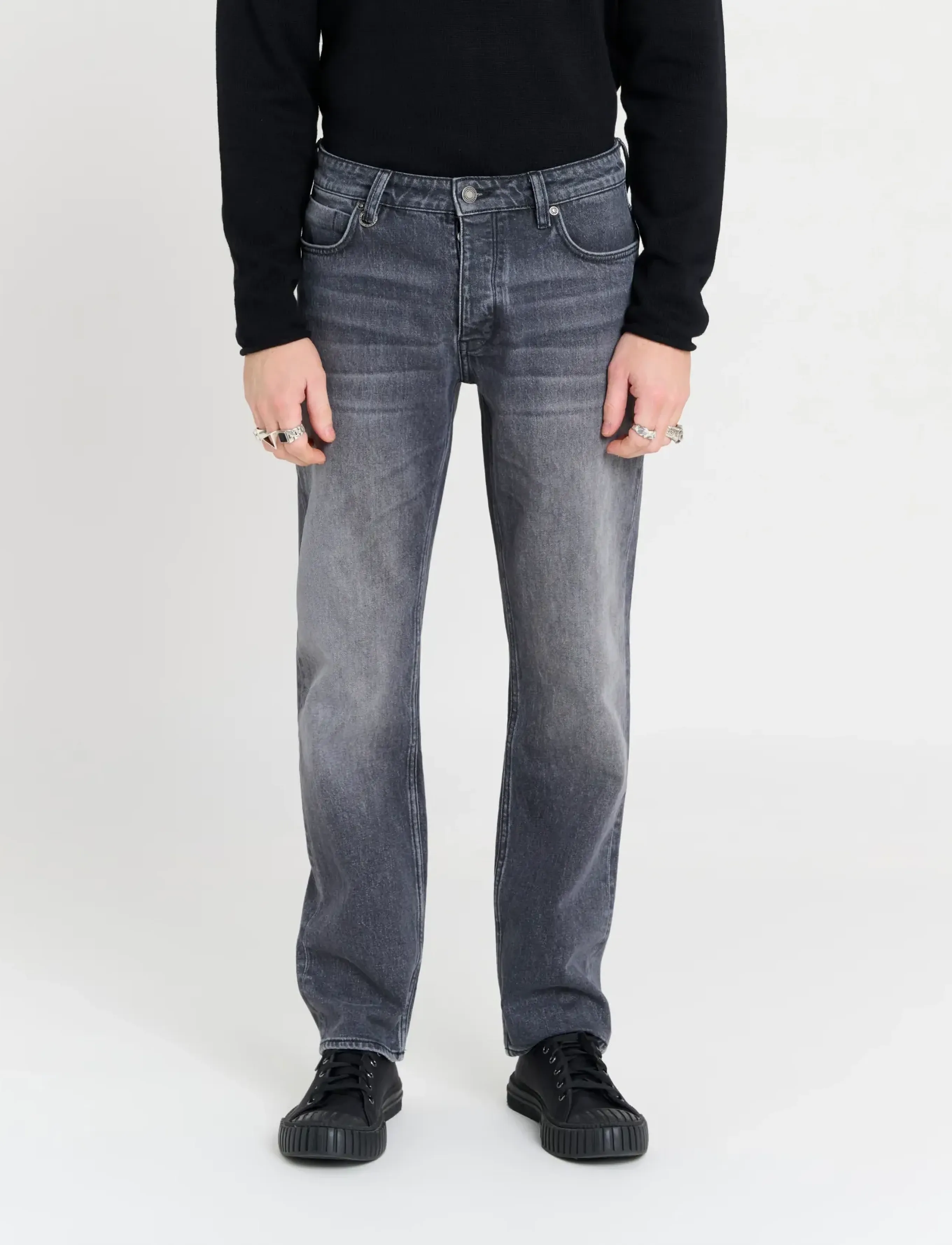 NEUW Ray Straight Shadewashed Black, 34 x 30, Jeans, Schwarz - Regular, Männerswear