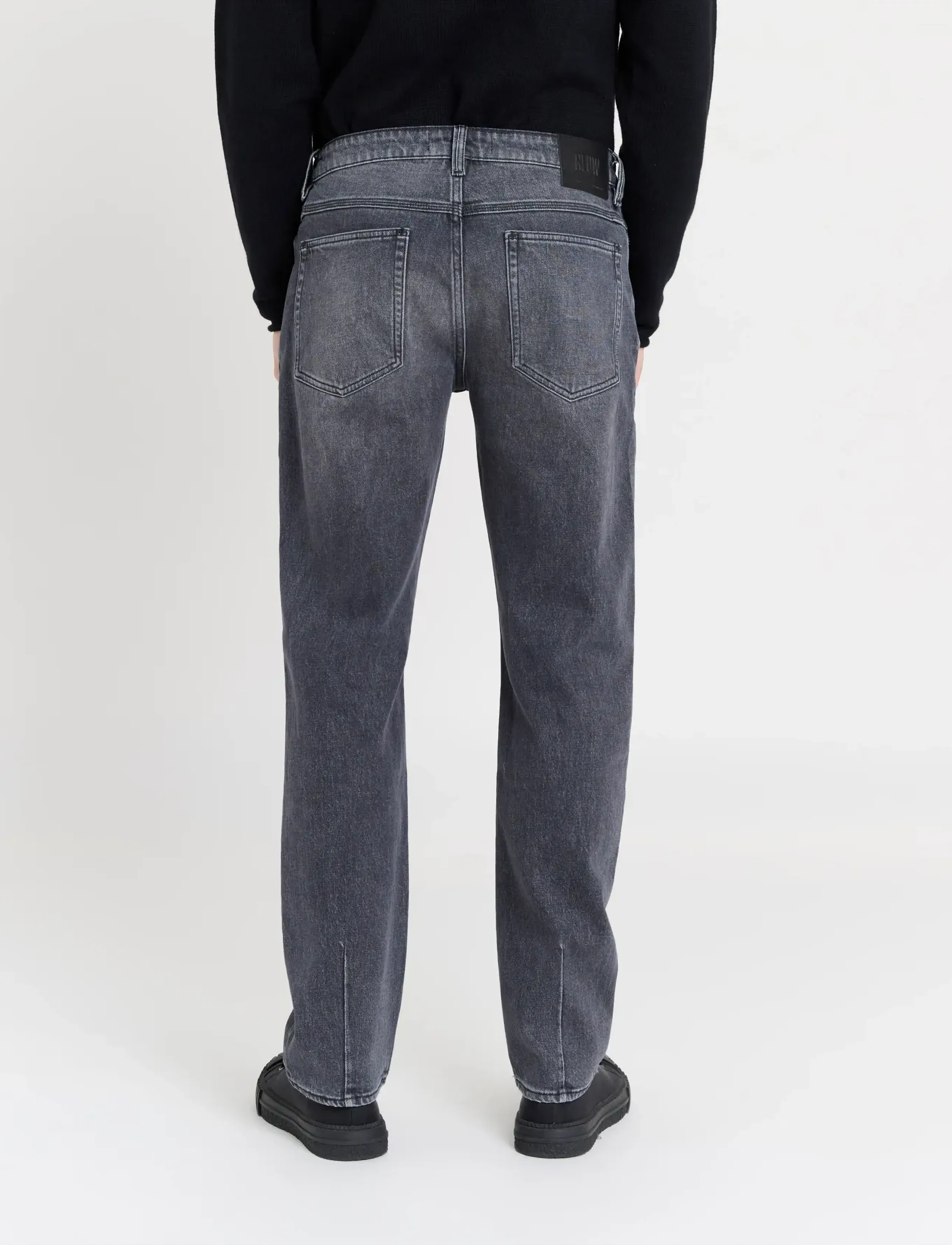 NEUW - RAY STRAIGHT SHADEWASHED BLACK - regular jeans - black - 3