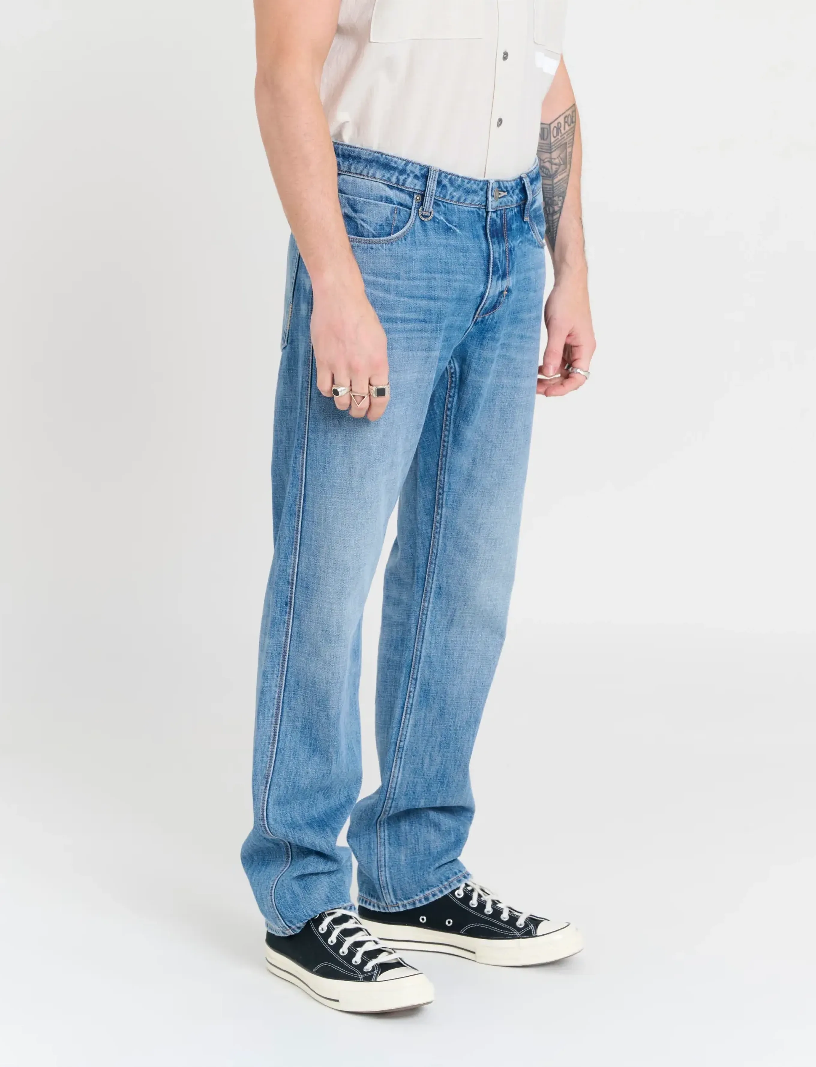 NEUW - REBEL STRAIGHT VISIONAEREMID VINTAGE INDIGO - regular jeans - blue - 3