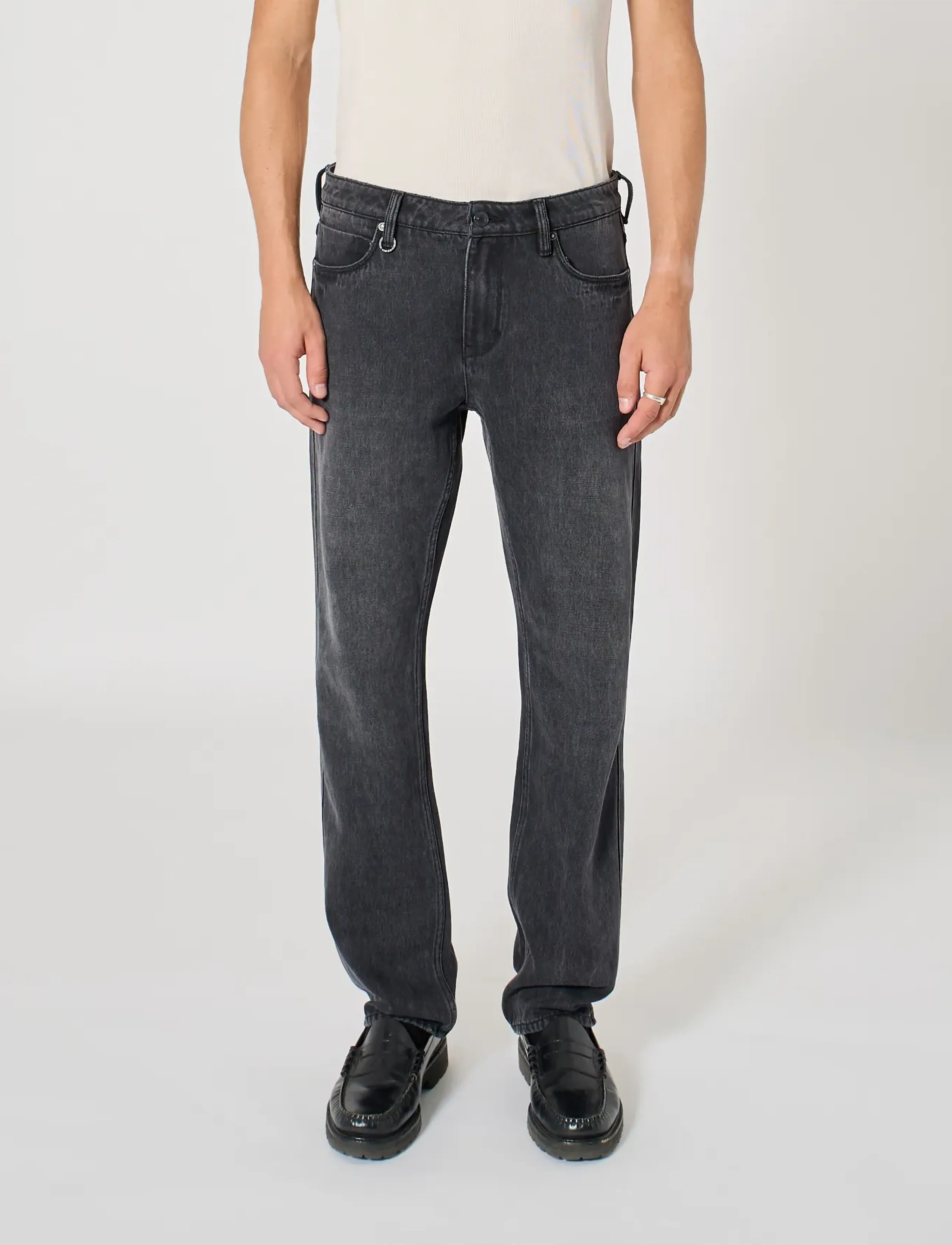 NEUW Rebel Straight Cosmo Vintage Black, Straight Jeans, Sort, Str: 30 x 32