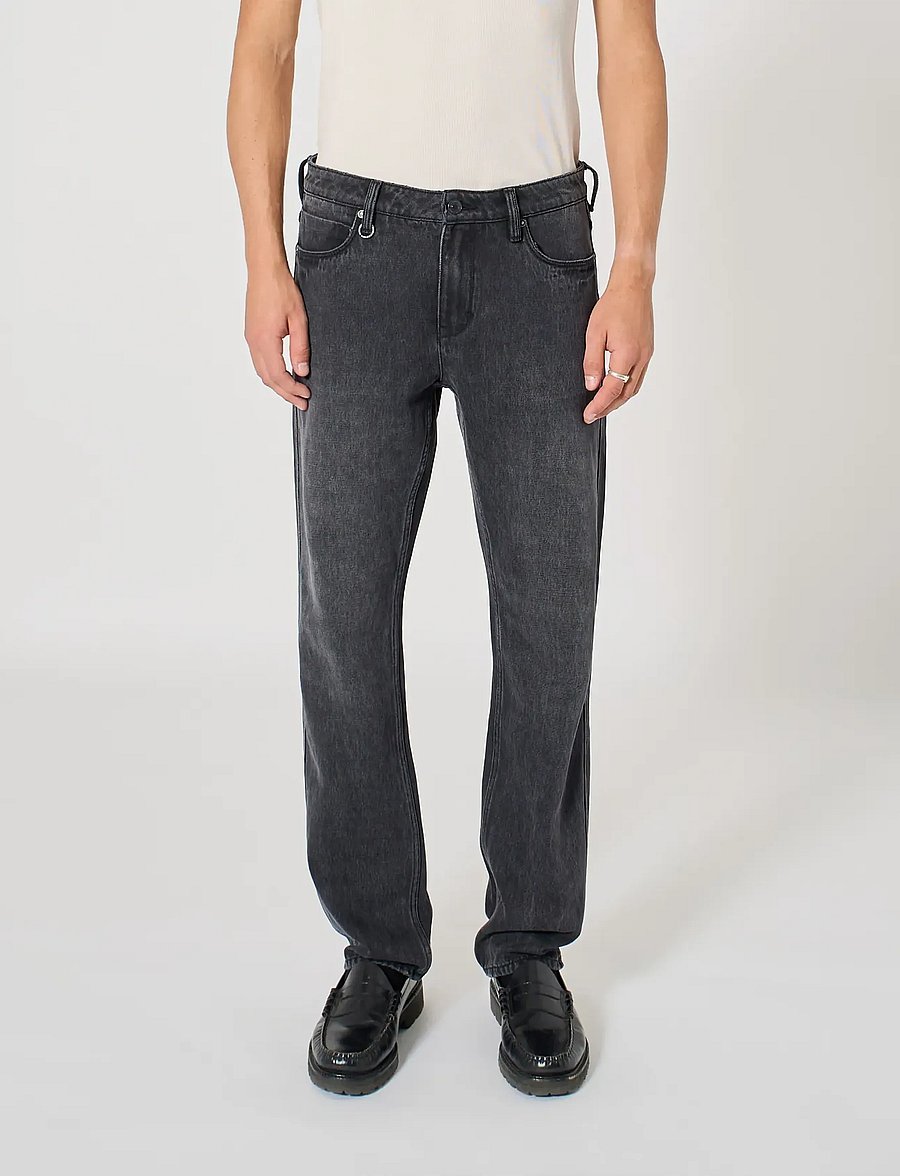 NEUW - REBEL STRAIGHT COSMO VINTAGE BLACK - normale jeans - black - 0