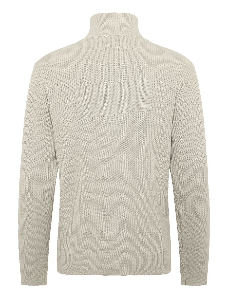 NEUW - MASKIN HENLEYFLAX - long-sleeved knitted polos - beige - 2