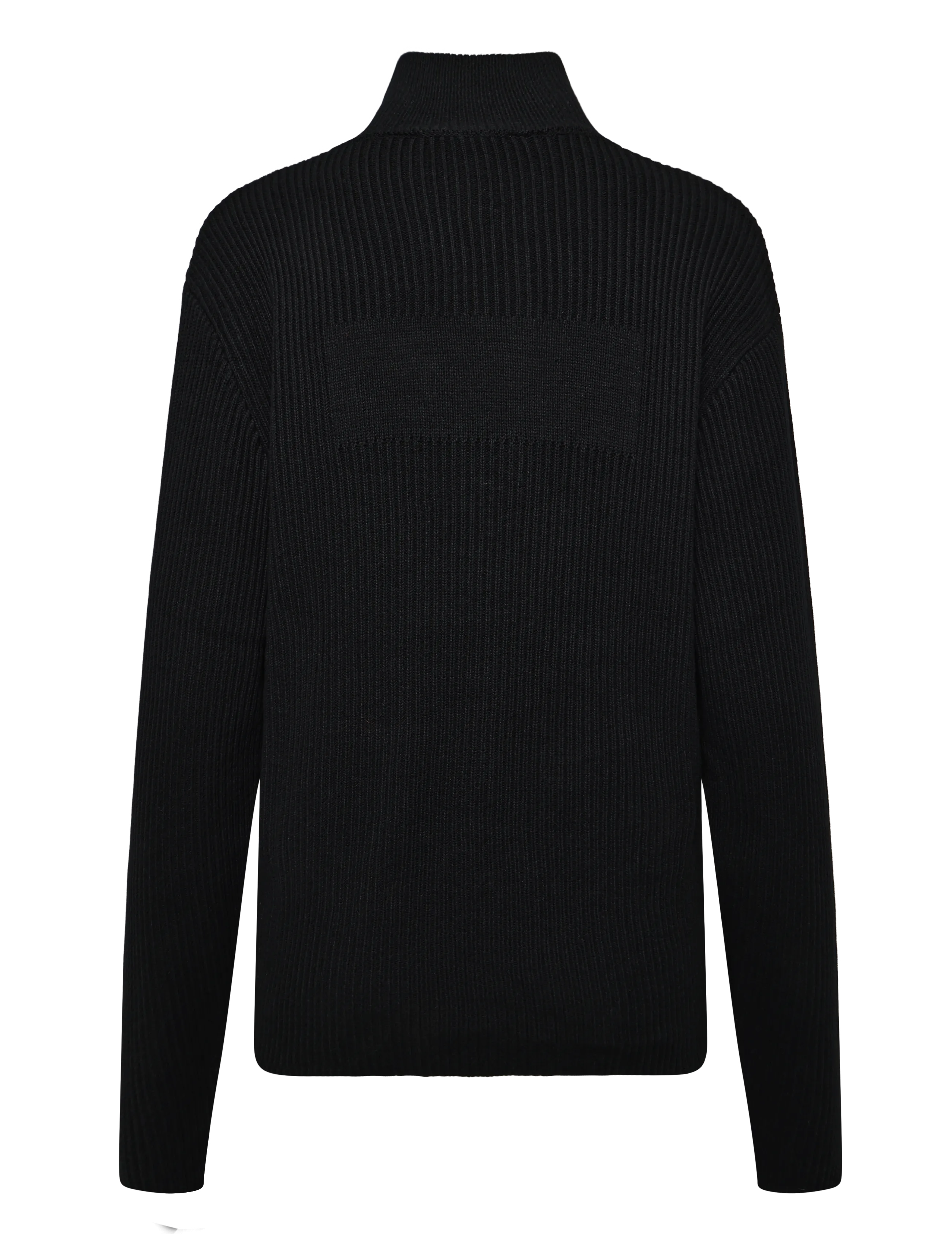 NEUW - MASKIN HENLEY BLACK - pikkade varrukatega kootud polod - black - 1