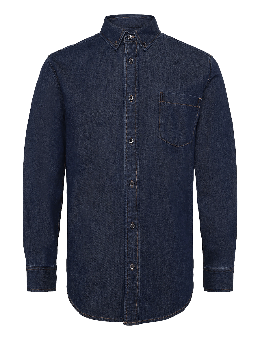 NEUW - STANDARD SHIRT CRUDORINSE INDIGO - denim shirts - blue - 1