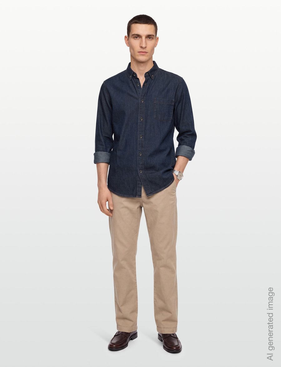 NEUW - STANDARD SHIRT CRUDORINSE INDIGO - denim shirts - blue - 0