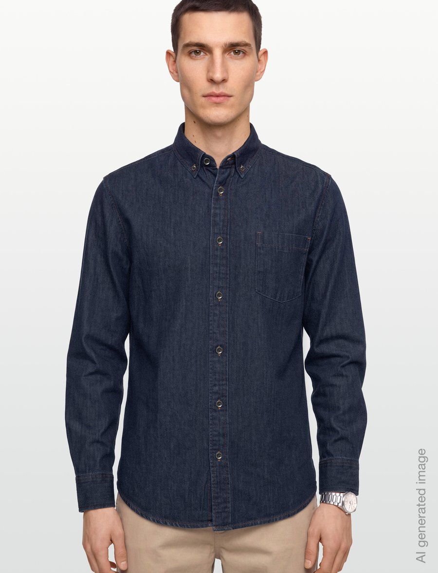 NEUW - STANDARD SHIRT CRUDORINSE INDIGO - denim shirts - blue - 3