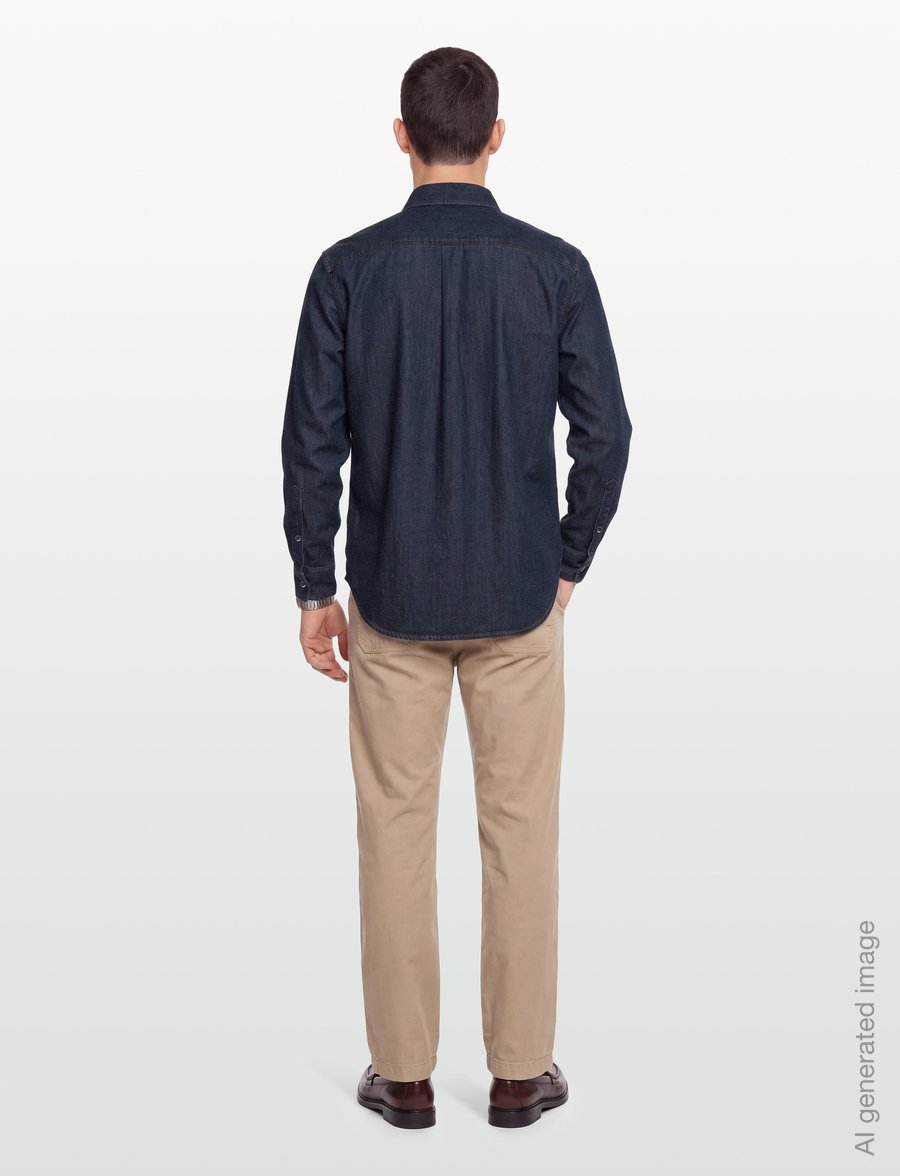 NEUW - STANDARD SHIRT CRUDORINSE INDIGO - denim shirts - blue - 4