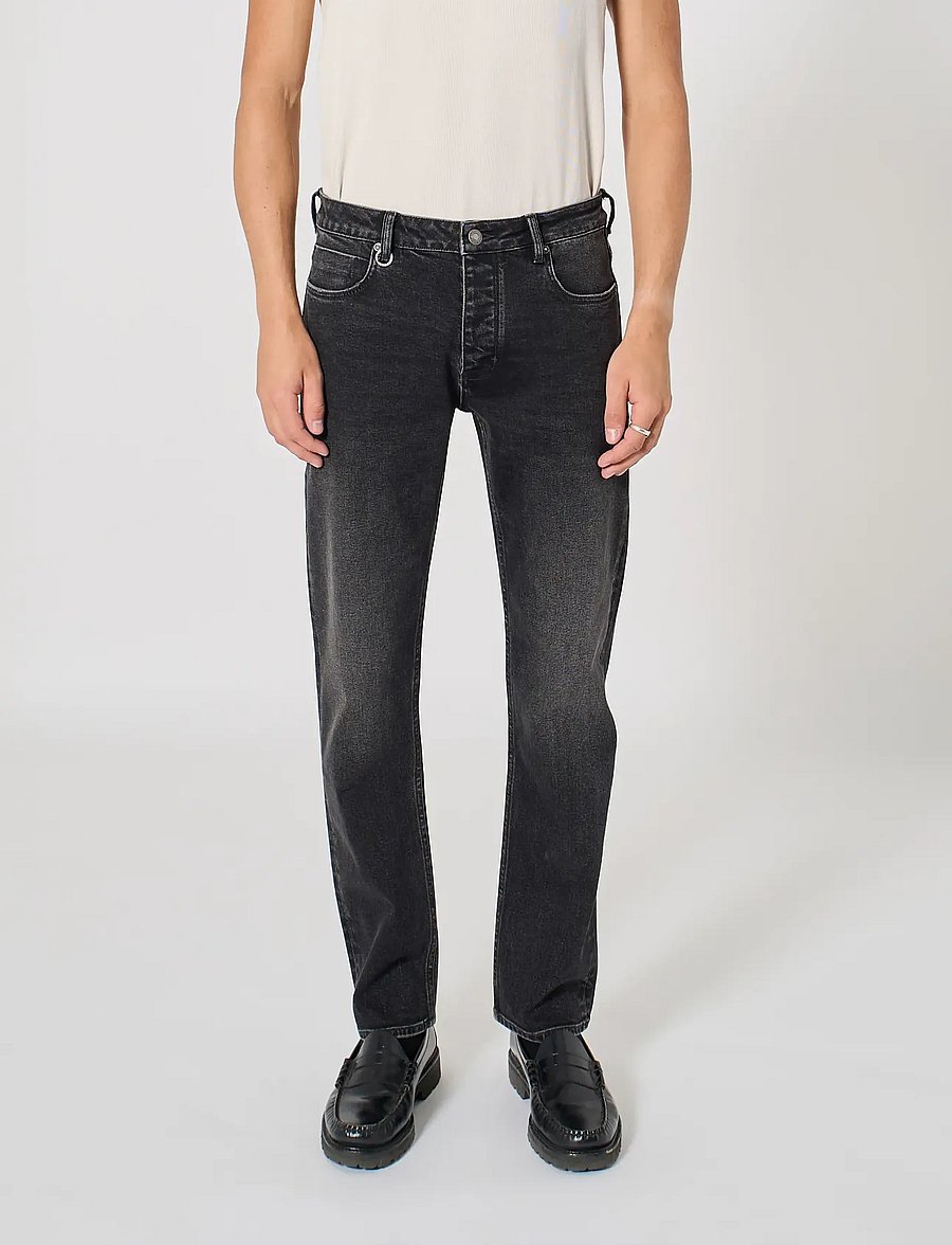 NEUW - LOU STRAIGHT TROJANWASHED BLACK - normale jeans - black - 0