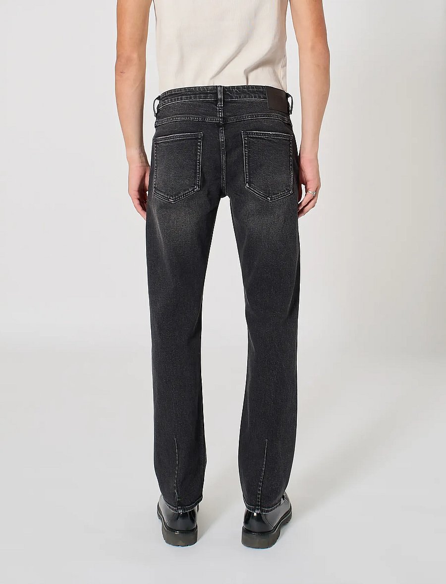 NEUW - LOU STRAIGHT TROJANWASHED BLACK - normale jeans - black - 4