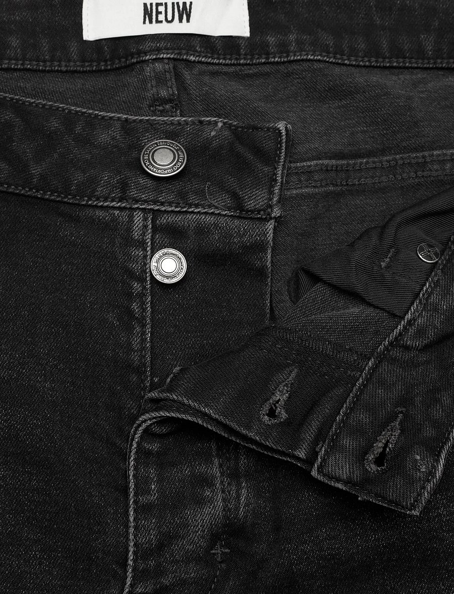 NEUW - LOU STRAIGHT TROJANWASHED BLACK - regular jeans - black - 3