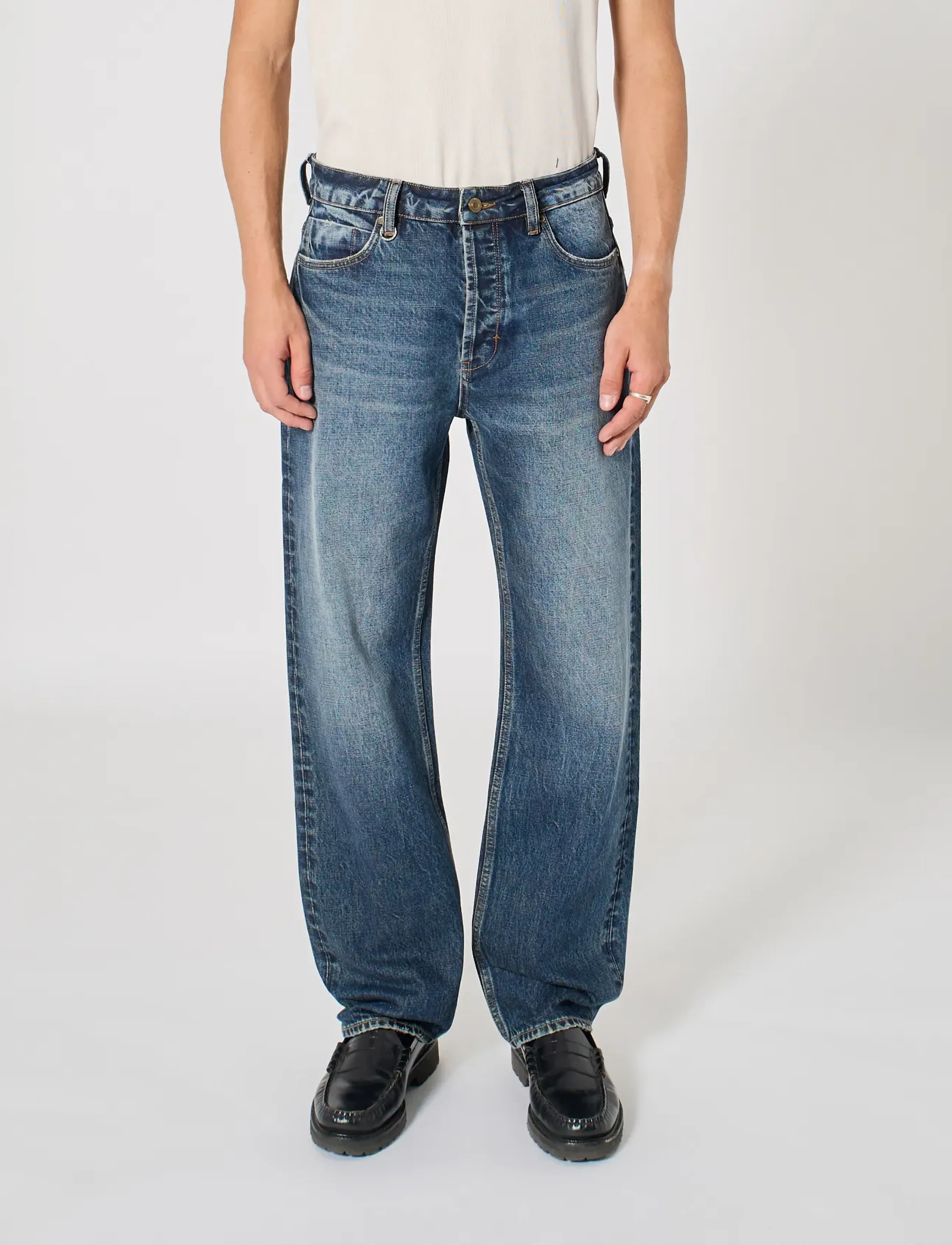 NEUW - LIAM RELAXED GALILEODARK VINTAGE INDIGO - loose jeans - blue - 0