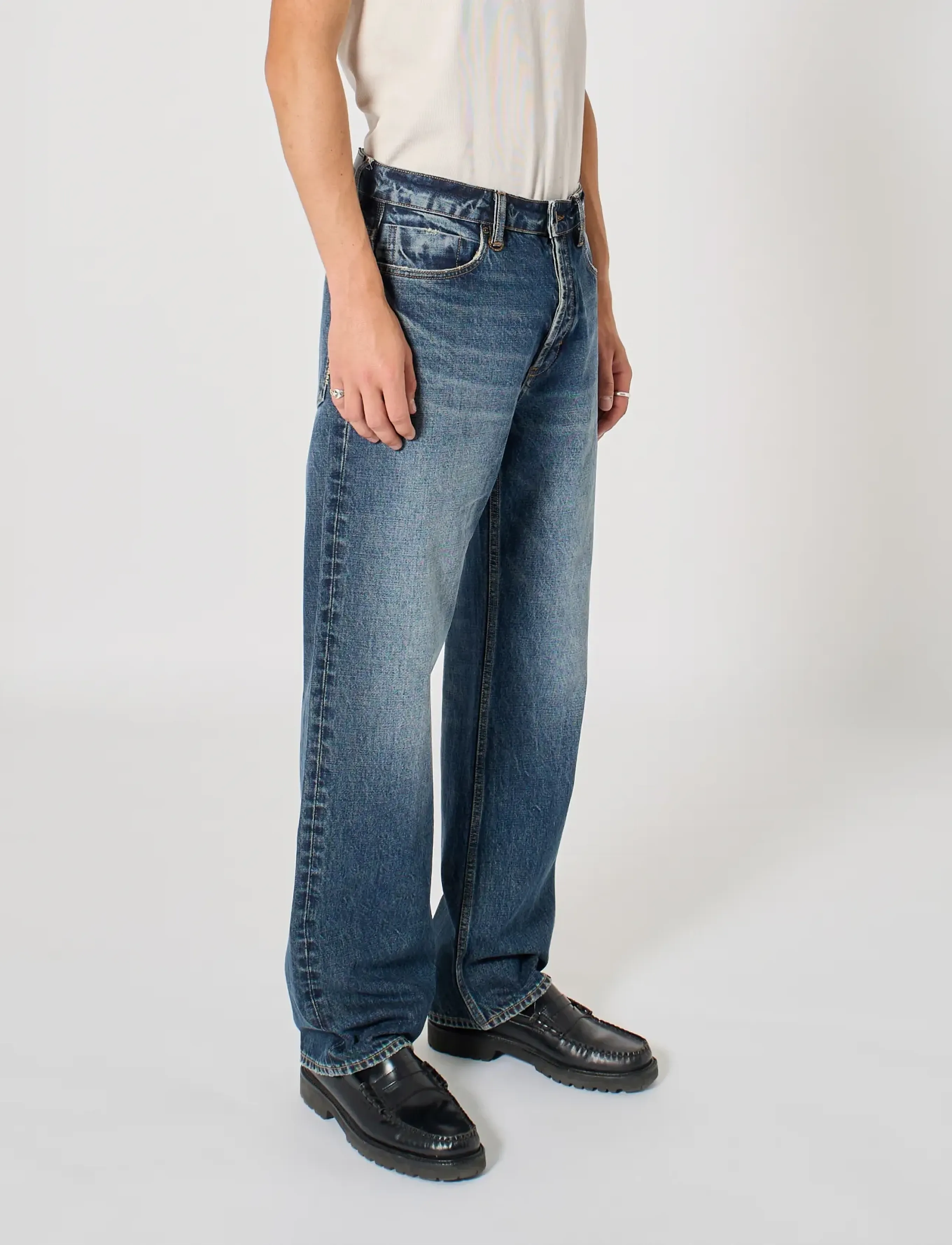NEUW - LIAM RELAXED GALILEODARK VINTAGE INDIGO - loose jeans - blue - 3