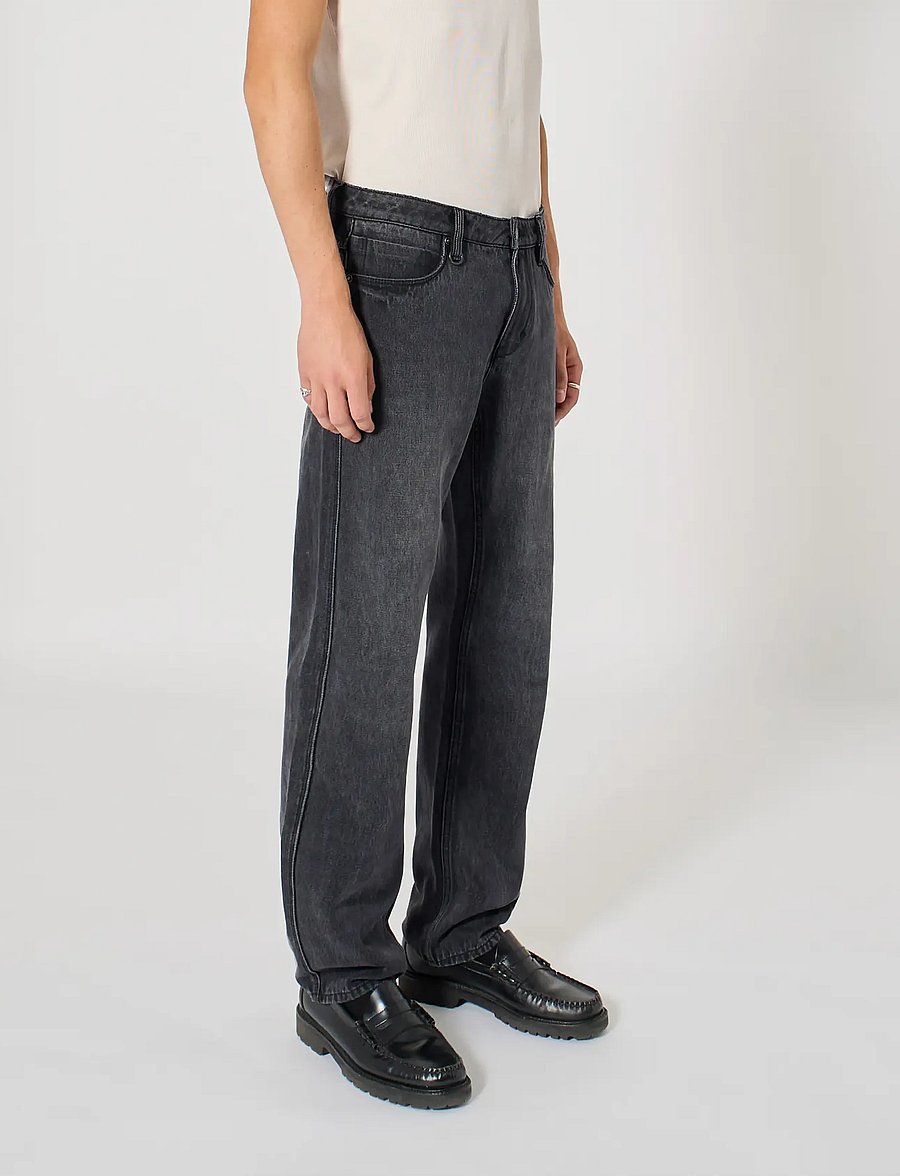 NEUW - LIAM RELAXED COSMOVINTAGE BLACK - weite jeans - black - 3