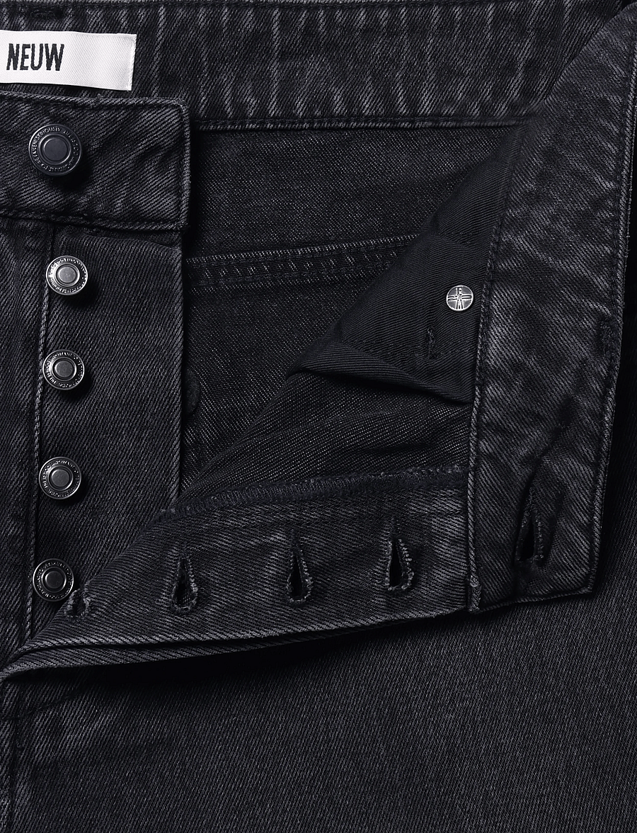 NEUW - LIAM RELAXED COSMOVINTAGE BLACK - weite jeans - black - 3