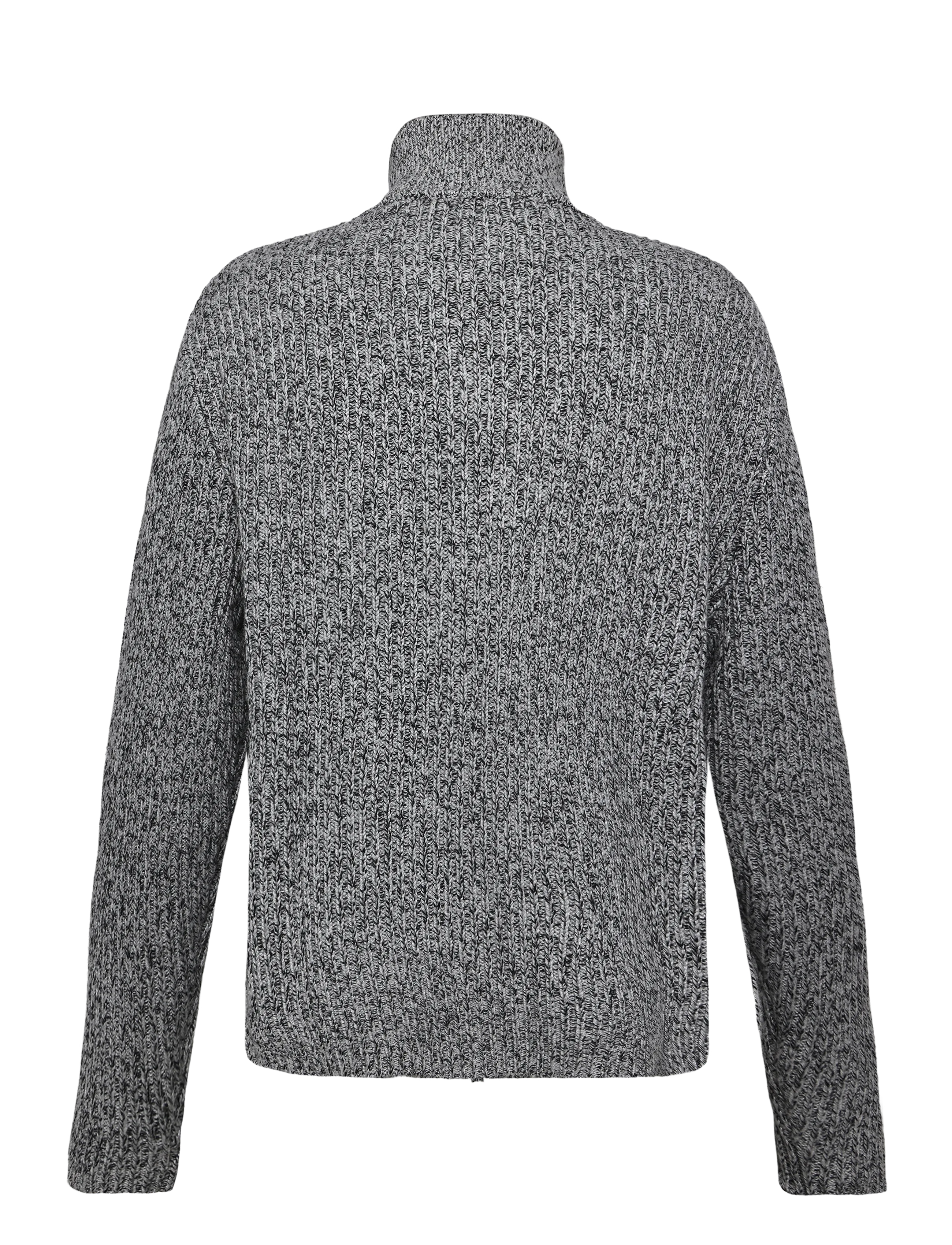 NEUW - CHAIN KNIT ZIP THRUNAVY MARLE - lukuga džemprid - blue - 1