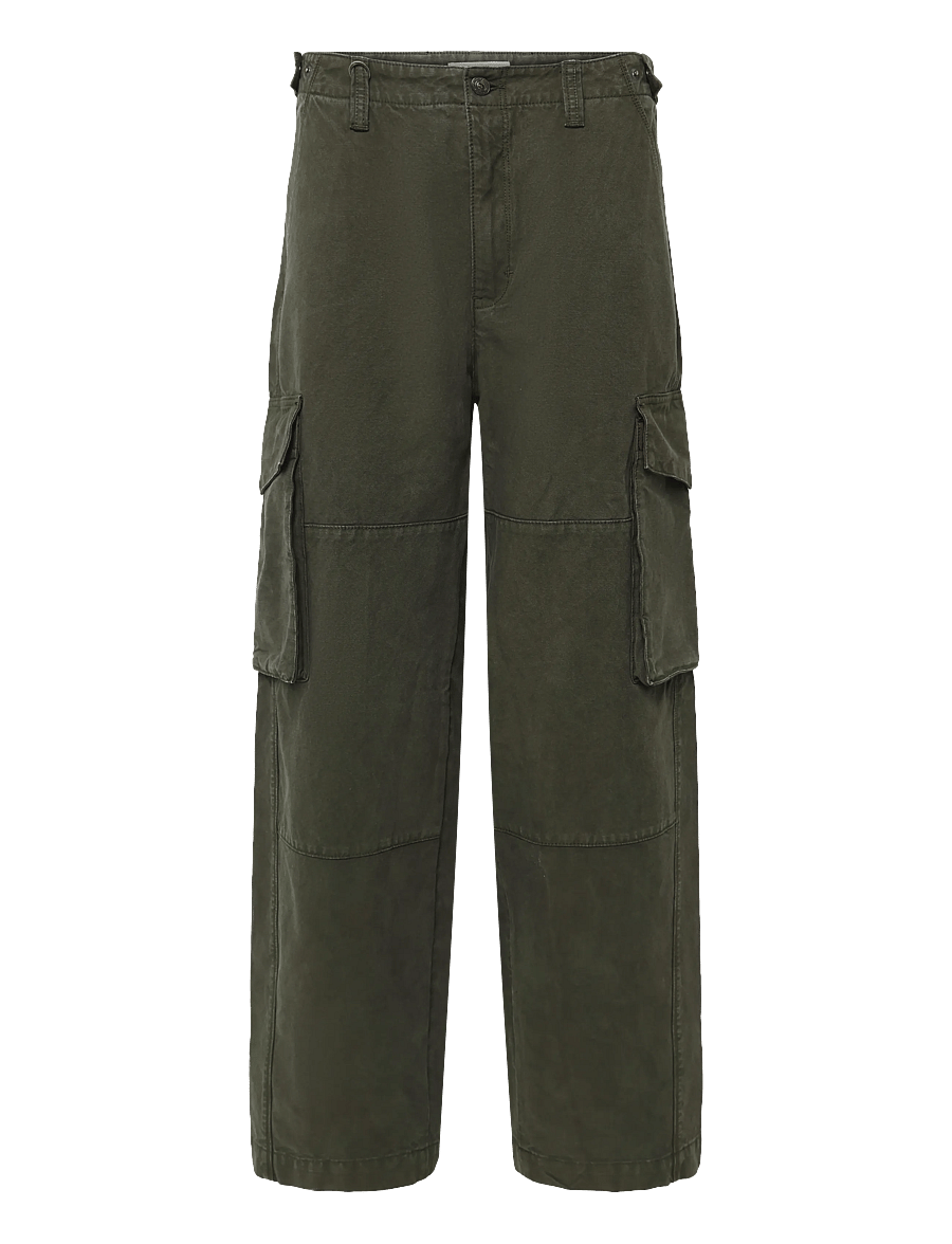 NEUW - LANG N59 COCOON DARK MILITARY - cargo-püksid - green - 0