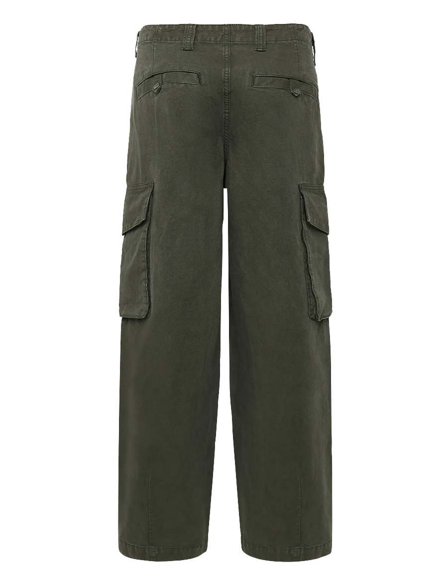 NEUW - LANG N59 COCOON DARK MILITARY - cargo-püksid - green - 1