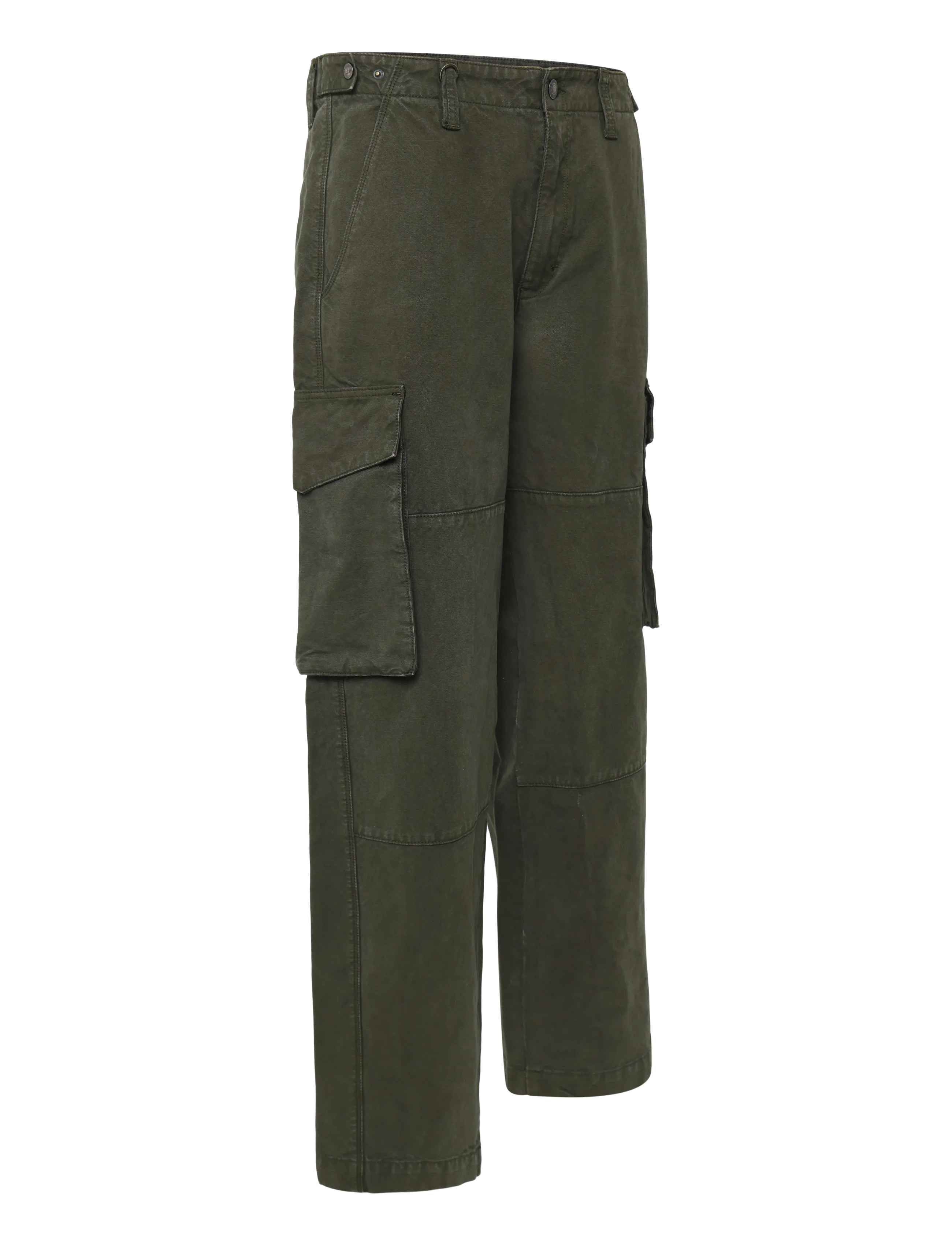NEUW - LANG N59 COCOON DARK MILITARY - cargo-püksid - green - 2