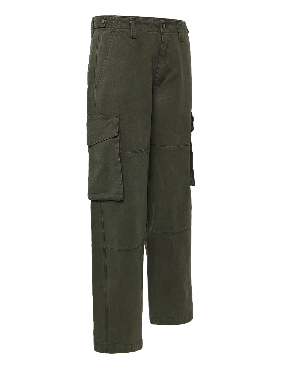 NEUW - LANG N59 COCOON DARK MILITARY - cargo-püksid - green - 2