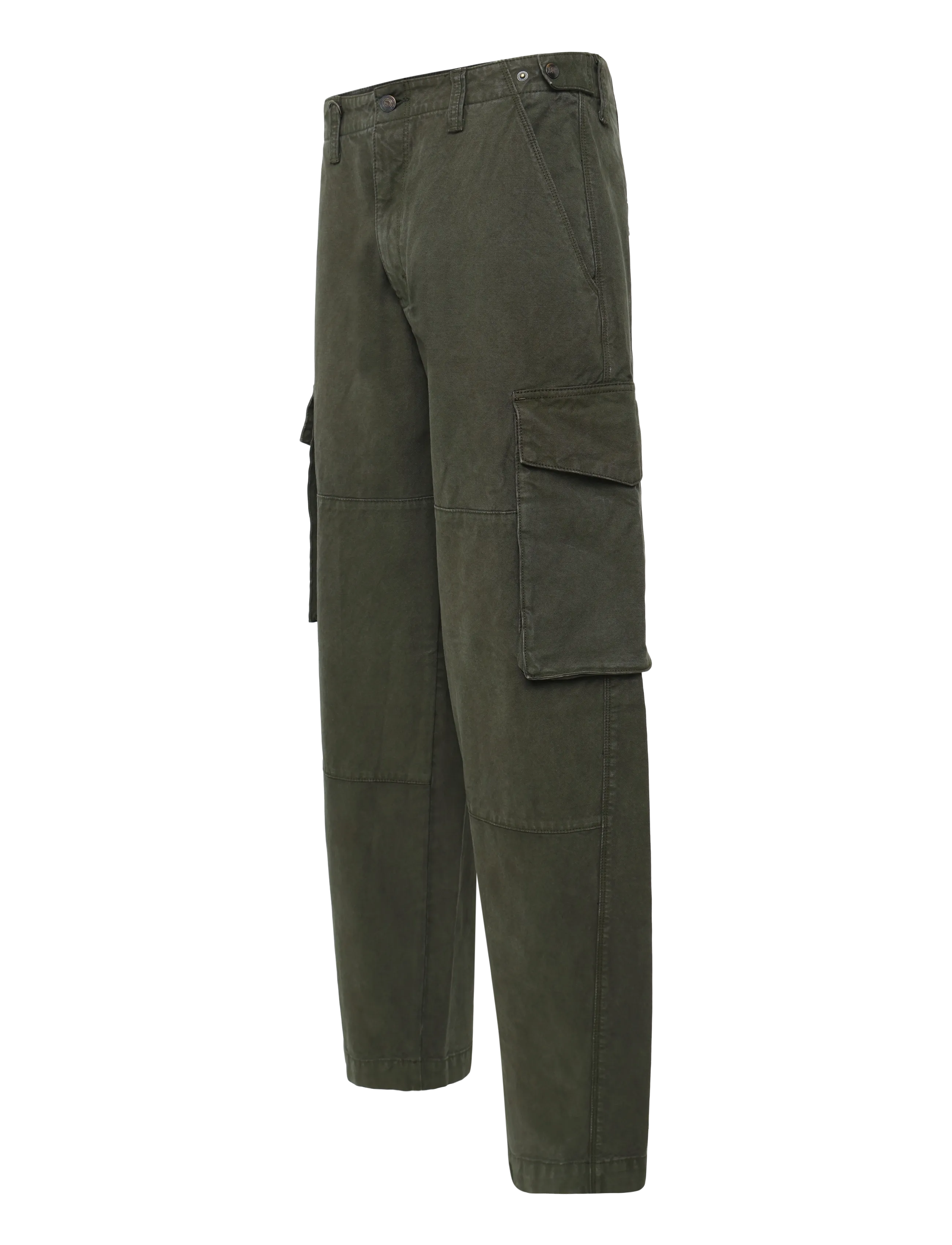 NEUW - LANG N59 COCOON DARK MILITARY - cargo-püksid - green - 3