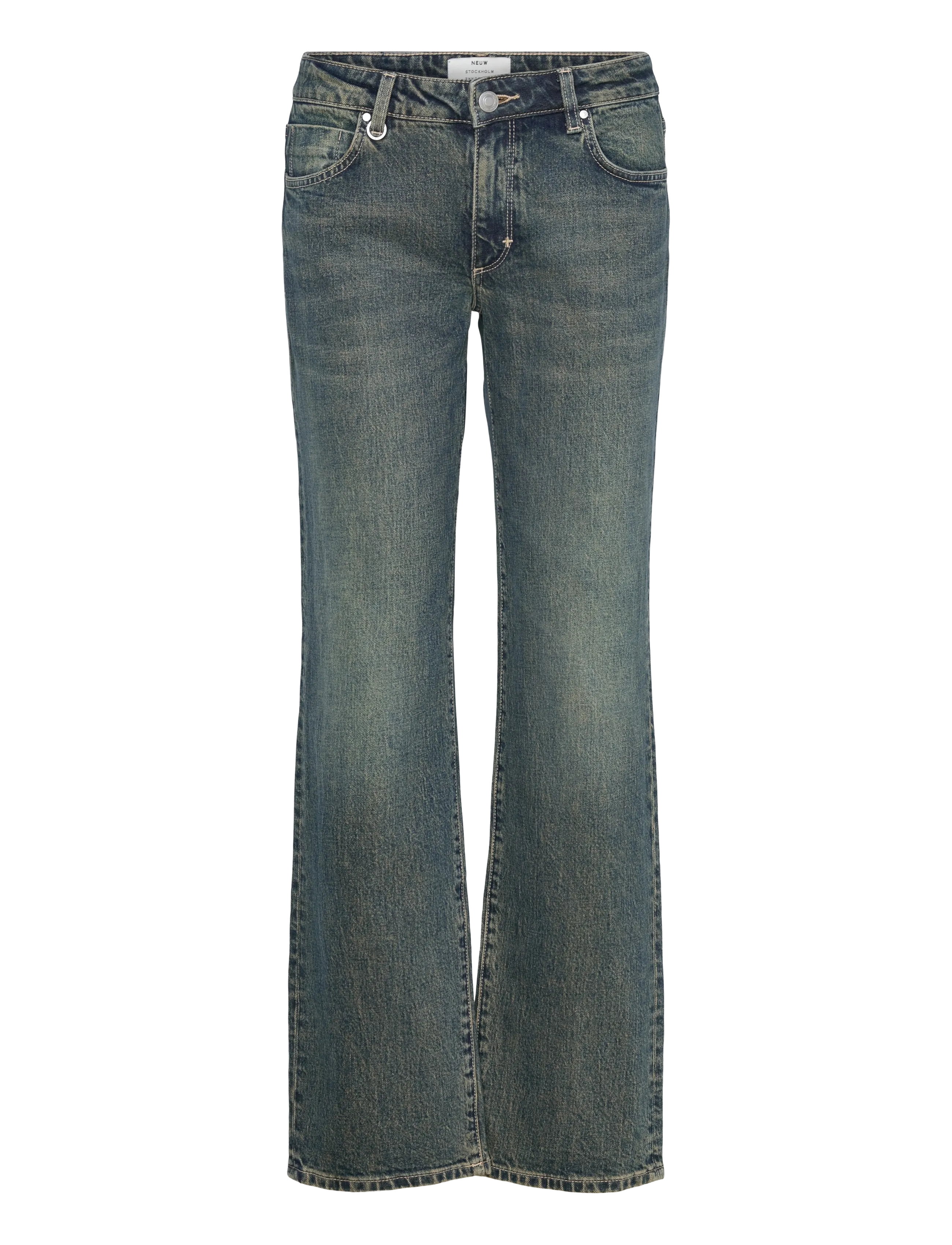NEUW Mia Straight Romeo Mid Vintage Blau Blau - 28 - Damen