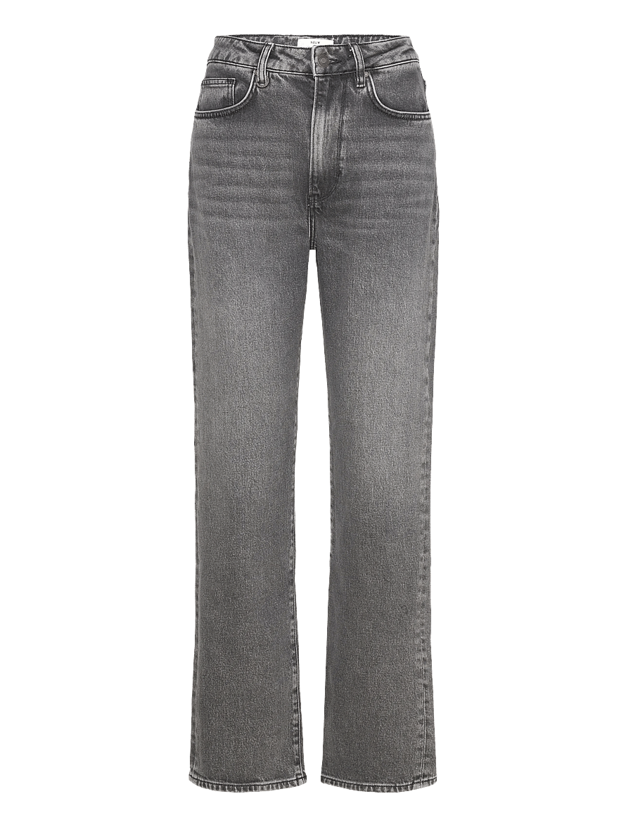 NEUW - NICO STRAIGHT CRAZEORGANIC WASHED BLACK - gerade jeans - black - 1