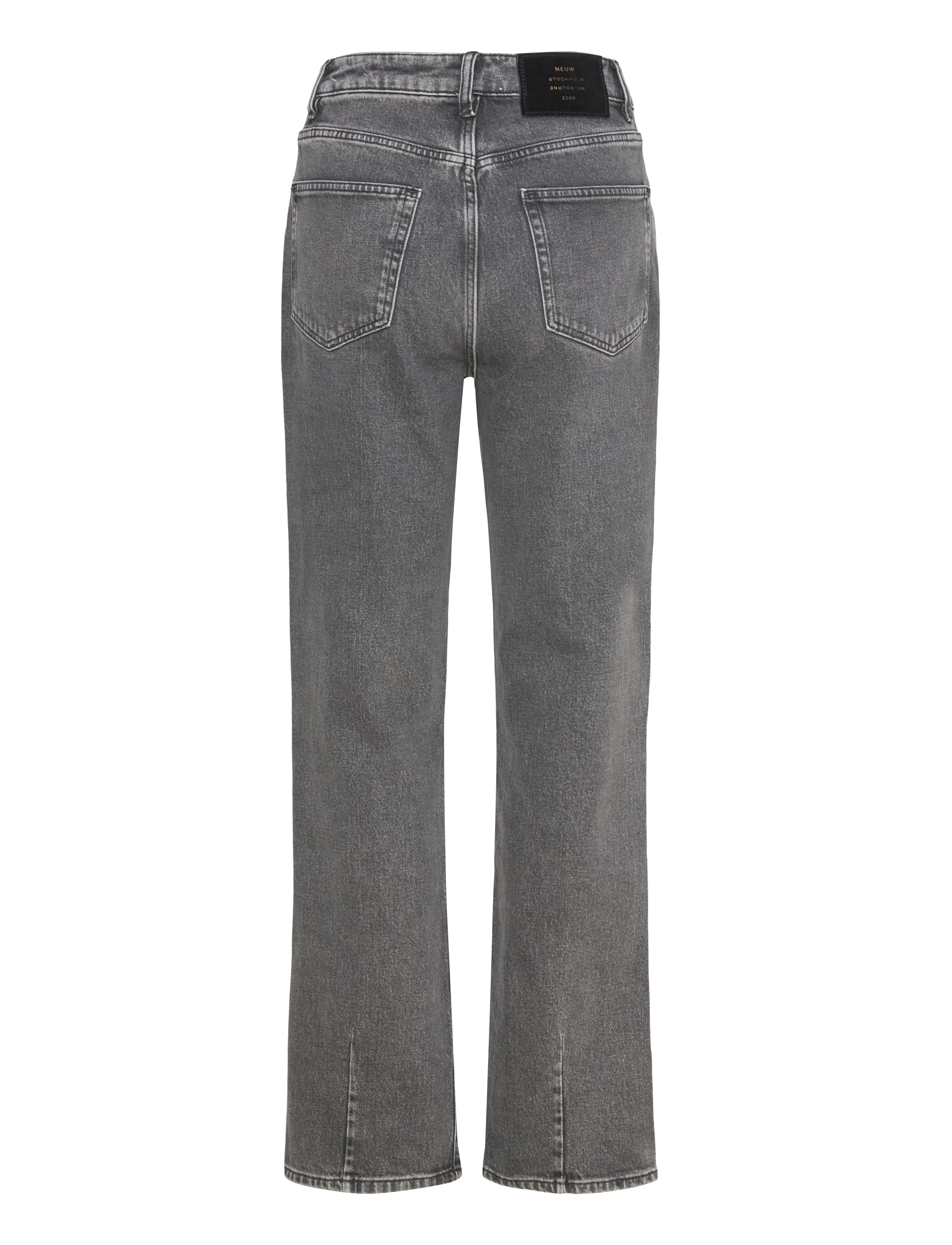 NEUW - NICO STRAIGHT CRAZEORGANIC WASHED BLACK - straight jeans - black - 1